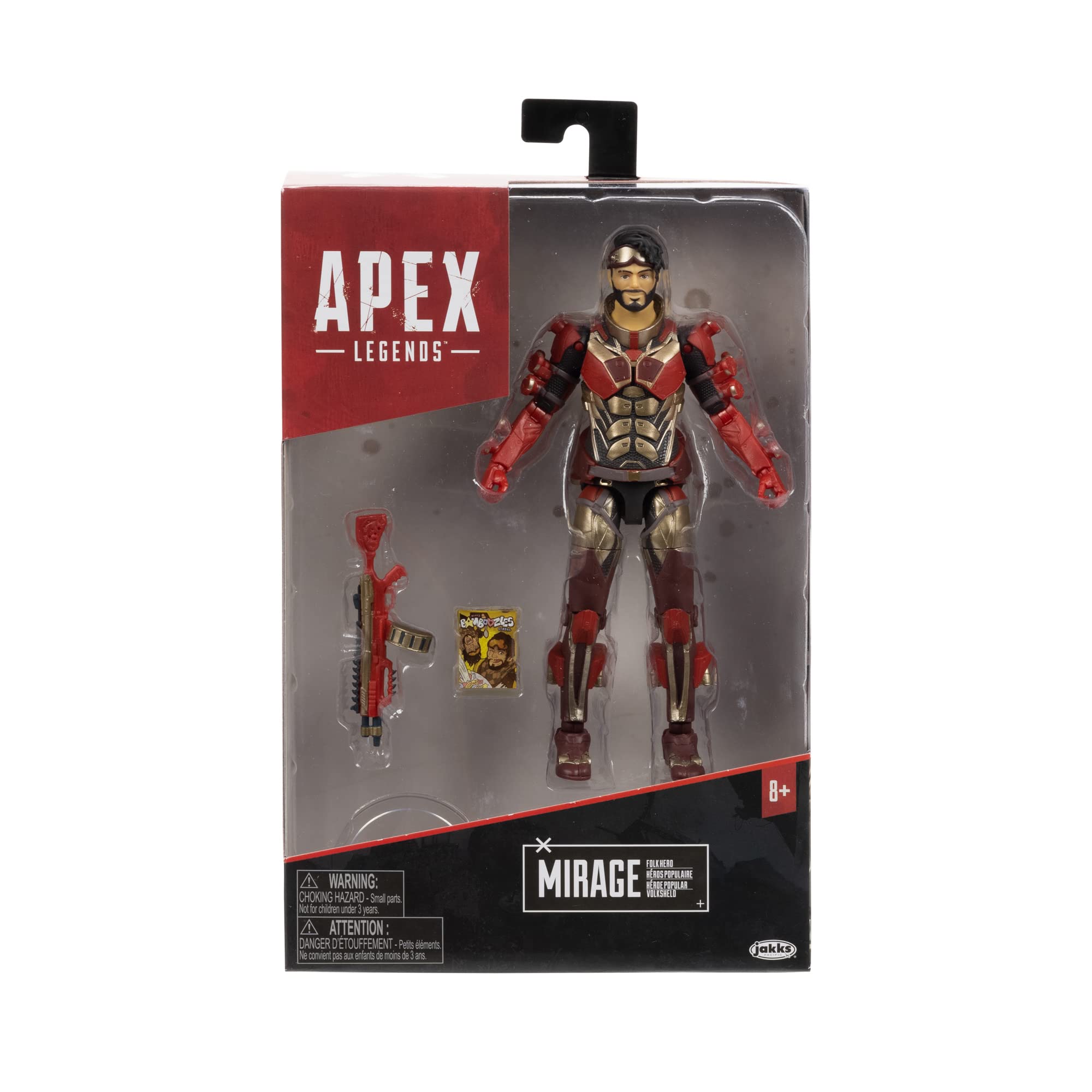 Apex Legends Mirage 6-Inch Collectible Action Figure (Legendary: Folk Hero) - Image 6