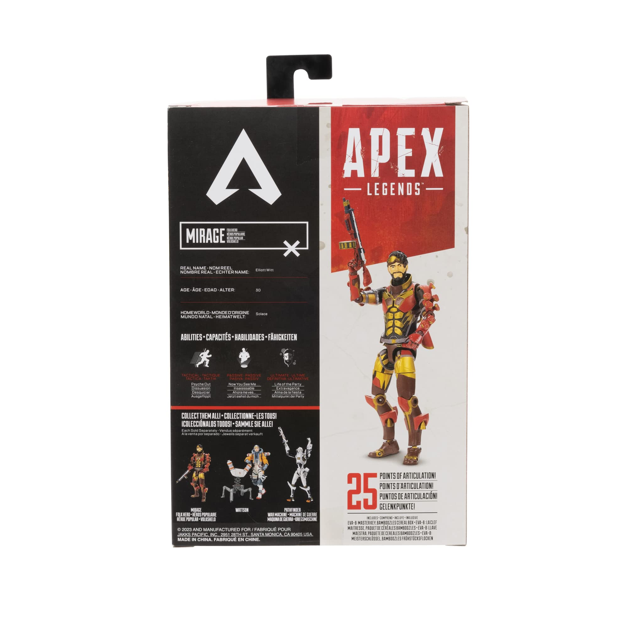 Apex Legends Mirage 6-Inch Collectible Action Figure (Legendary: Folk Hero) - Image 7