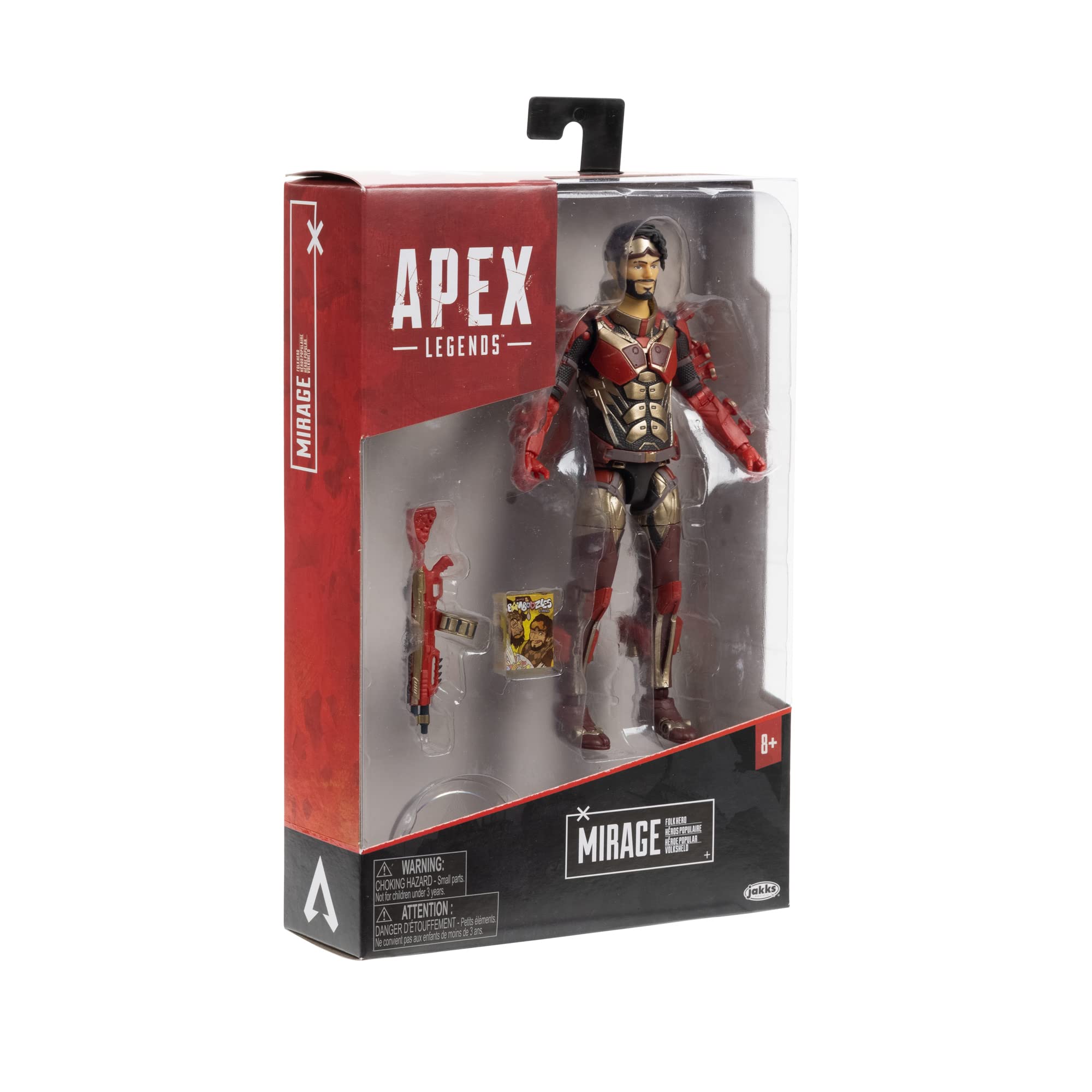 Apex Legends Mirage 6-Inch Collectible Action Figure (Legendary: Folk Hero) - Image 8