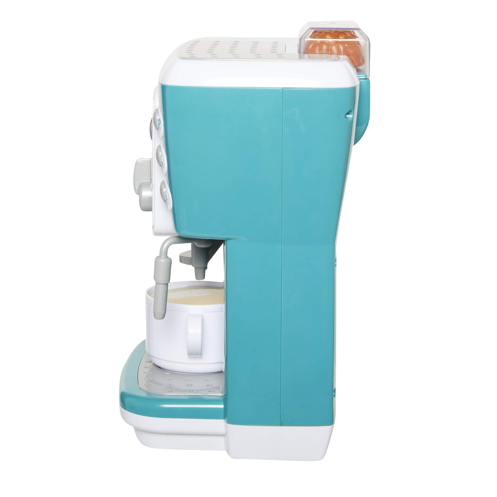 BLACK+DECKER Junior Coffee Maker Role Play Pretend Kitchen Appliance for Kids with Realistic Action, Light and Sound - Plus Toy Coffee Mug for Imaginary Brewing Fun - Image 8