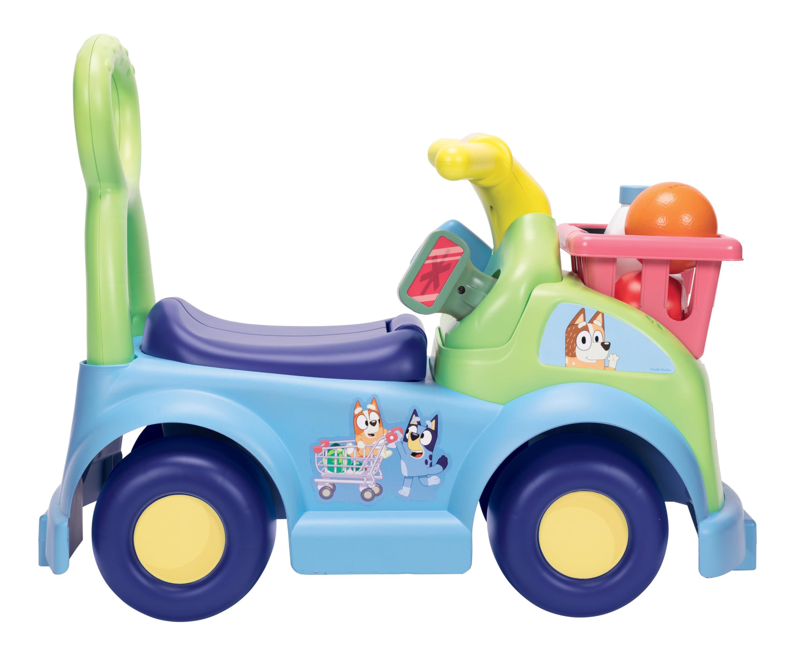Bluey Shopping Cart Ride On for Baby, Toddler, Kids - Image 3