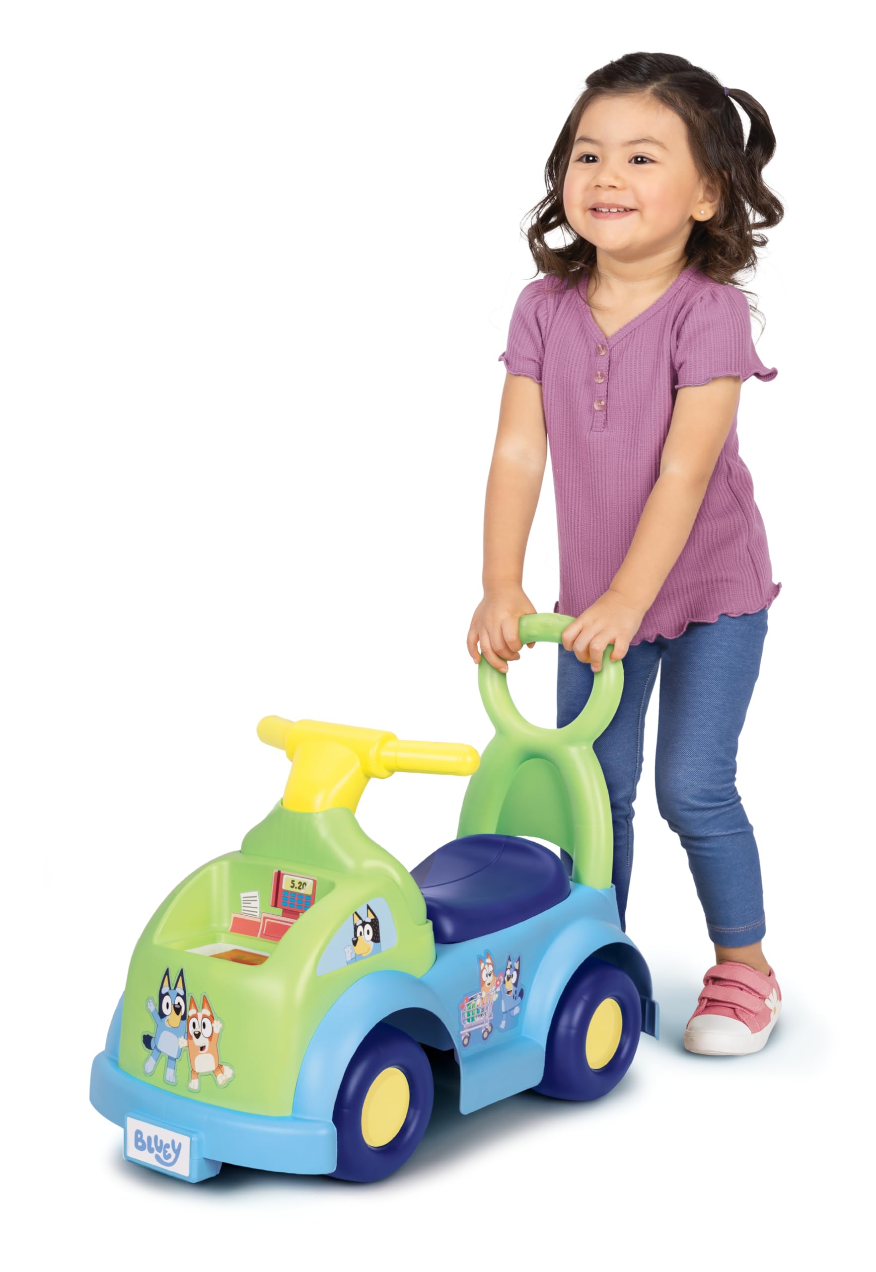 Bluey Shopping Cart Ride On for Baby, Toddler, Kids - Image 7