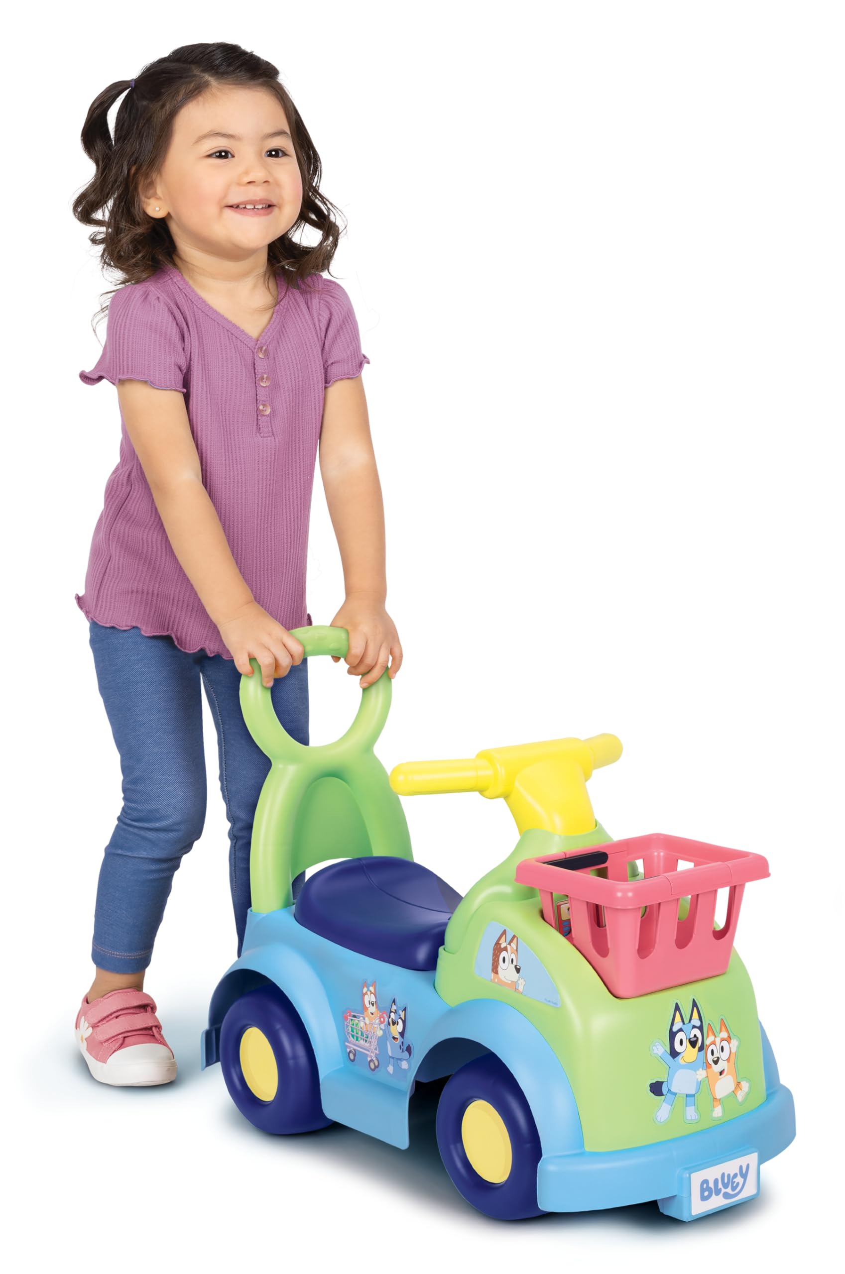 Bluey Shopping Cart Ride On for Baby, Toddler, Kids - Image 8