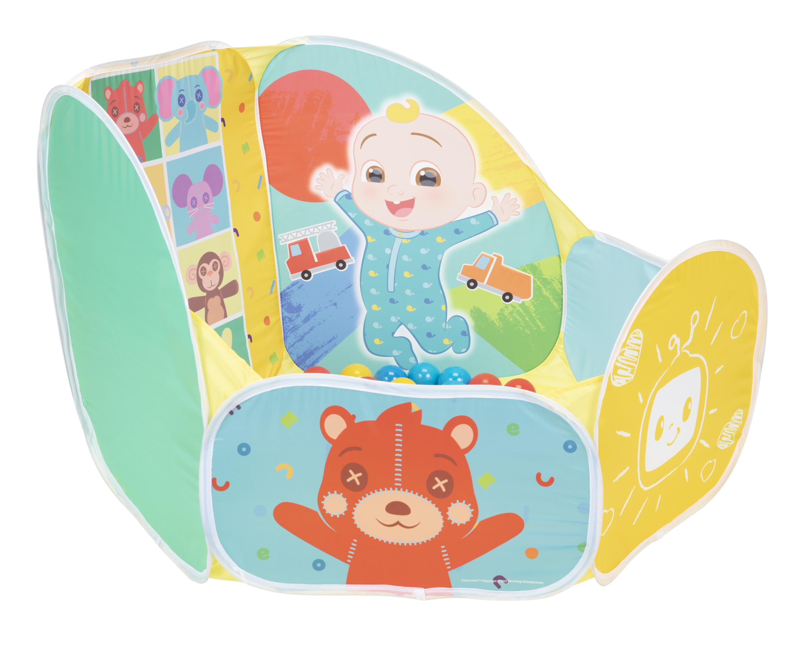 CoComelon Ball Pit with 15 Soft Flex Balls Pop and Play Arena for Baby Toddler Infant Boys & Girls [15 Balls Included] - Image 6