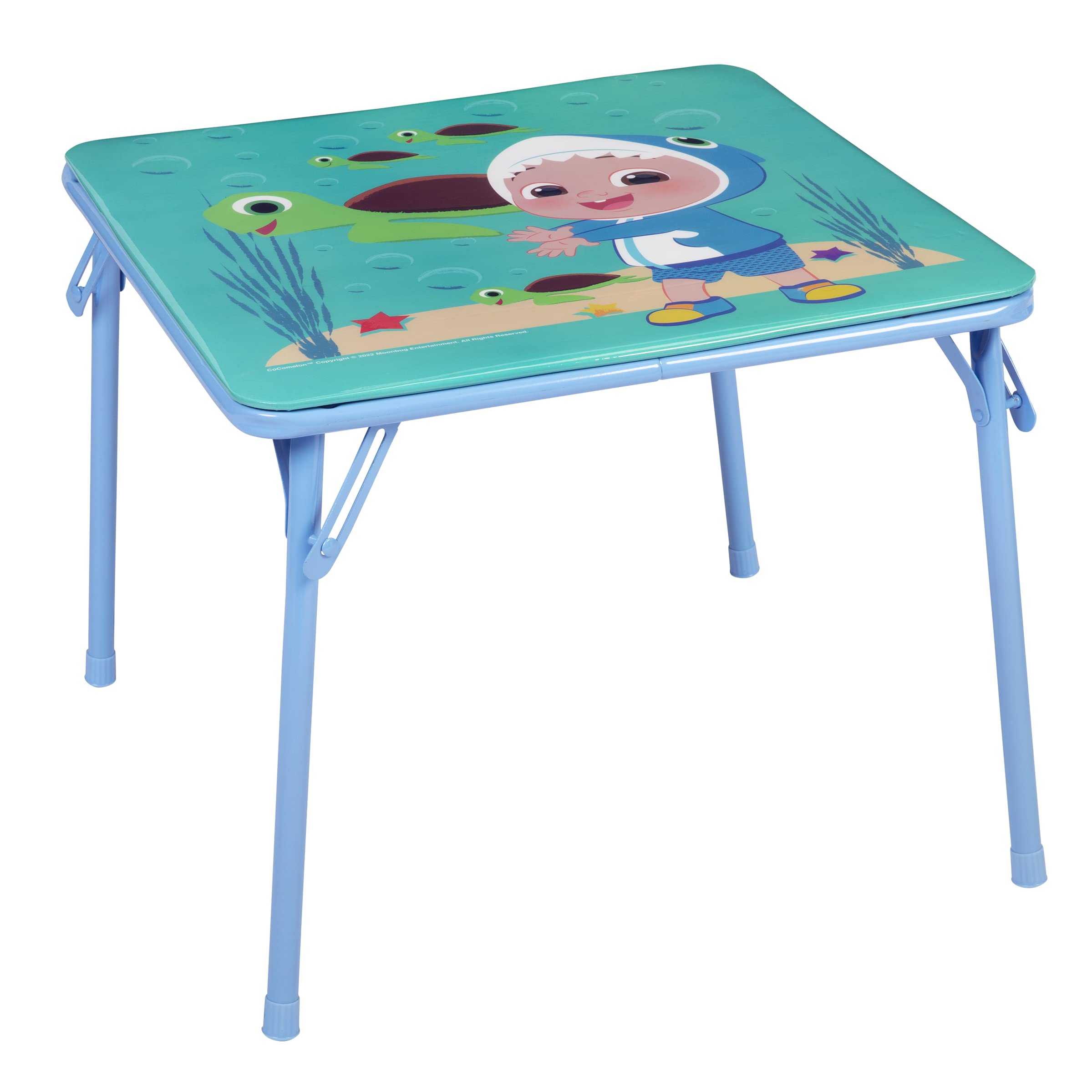 CoComelon Table & Chair Set for Toddlers 24-48M, Includes 1 Table & 1 Chair - Sturdy Metal Construction, Table: 20" L x 20" W x 16.4" H, Chair: 12" L x 11.6" W x 17.7" H - Weight Limit: 70 lbs - Image 4