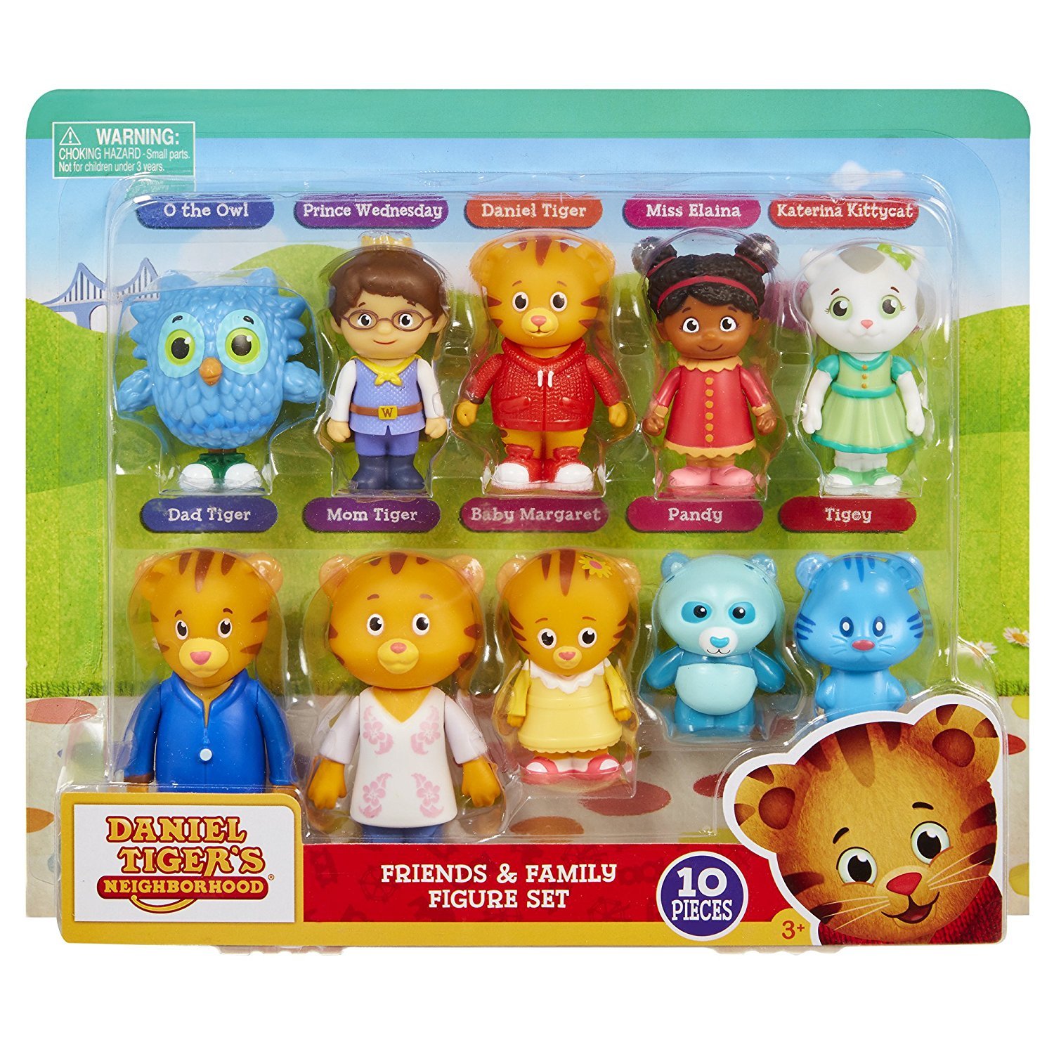 Daniel Tiger's Neighborhood Friends & Family Figure Set (10 Pack) Includes: Daniel, Friends, Dad & Mom Tiger, Tigey & Exclusive Figure Pandy [Amazon Exclusive] - Image 3