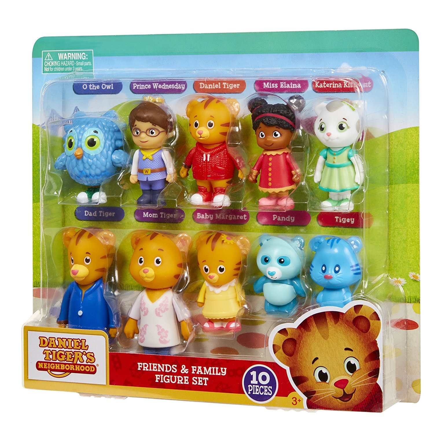 Daniel Tiger's Neighborhood Friends & Family Figure Set (10 Pack) Includes: Daniel, Friends, Dad & Mom Tiger, Tigey & Exclusive Figure Pandy [Amazon Exclusive] - Image 4