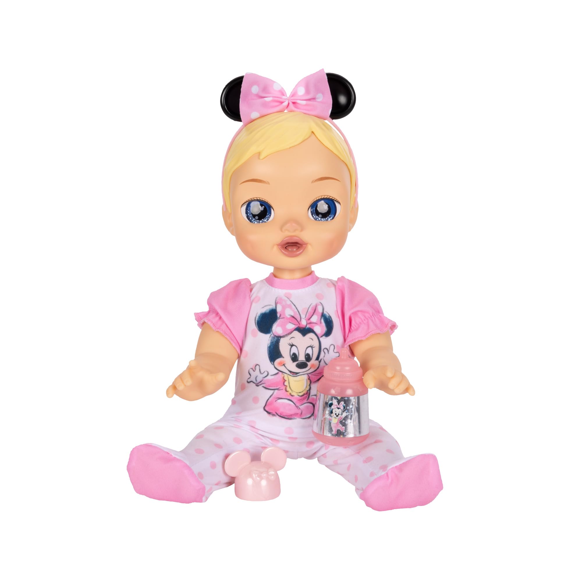 Disney Darlings 13-Inch Interactive Baby Doll – Magical Lights, Sounds, Music & Wand – Minnie-Inspired Nurturing Doll with Accessories – Multiple Skin Tones, Eye Colors – Ages 2 and Up - Image 11
