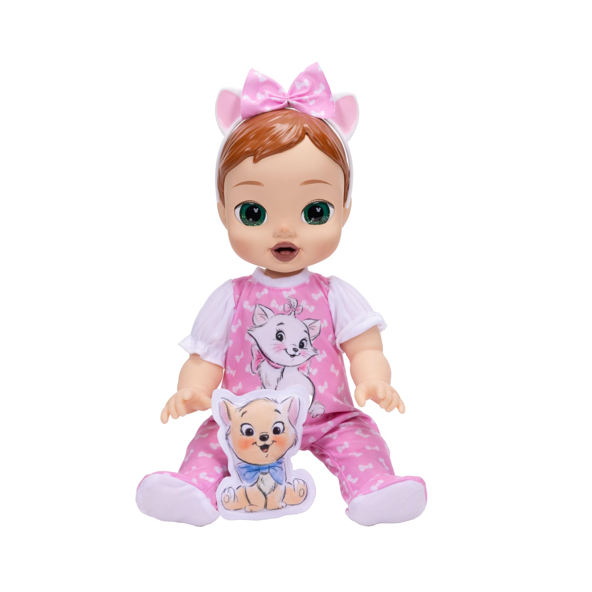 Disney Darlings 13-Inch Interactive Baby Doll – Magical Lights, Sounds, Music & Wand – Marie-Inspired Nurturing Doll with Accessories – Multiple Skin Tones, Eye Colors – Ages 2 and Up - Image 4