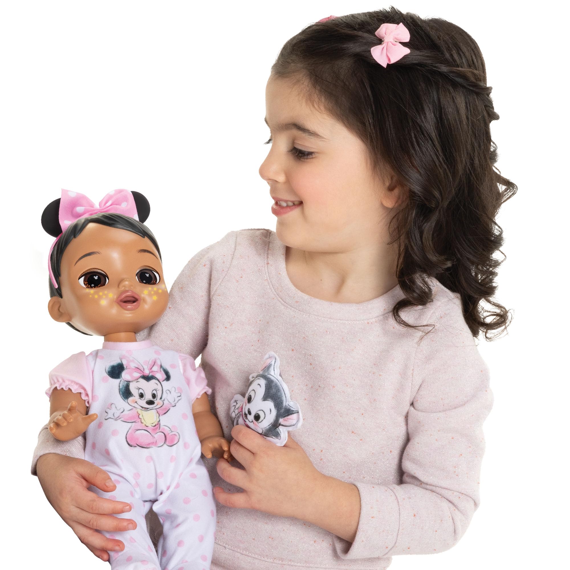 Disney Darlings 13-Inch Interactive Baby Doll – Magical Lights, Sounds, Music & Wand – Minnie-Inspired Nurturing Doll with Accessories – Multiple Skin Tones, Eye Colors – Ages 2 and Up - Image 11