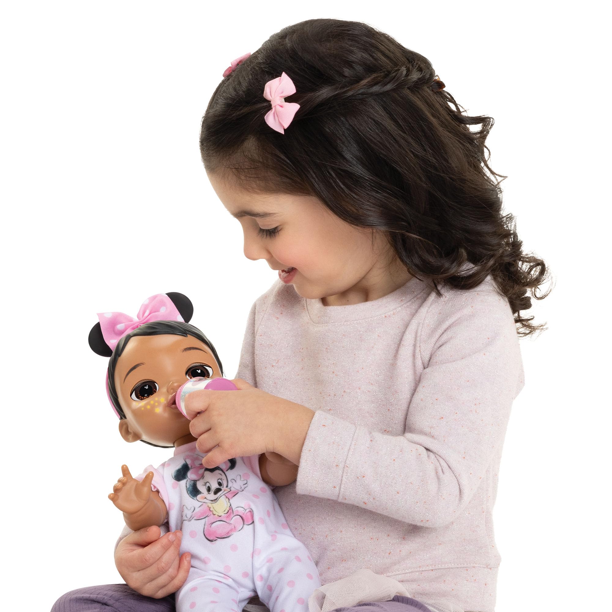 Disney Darlings 13-Inch Interactive Baby Doll – Magical Lights, Sounds, Music & Wand – Minnie-Inspired Nurturing Doll with Accessories – Multiple Skin Tones, Eye Colors – Ages 2 and Up - Image 12