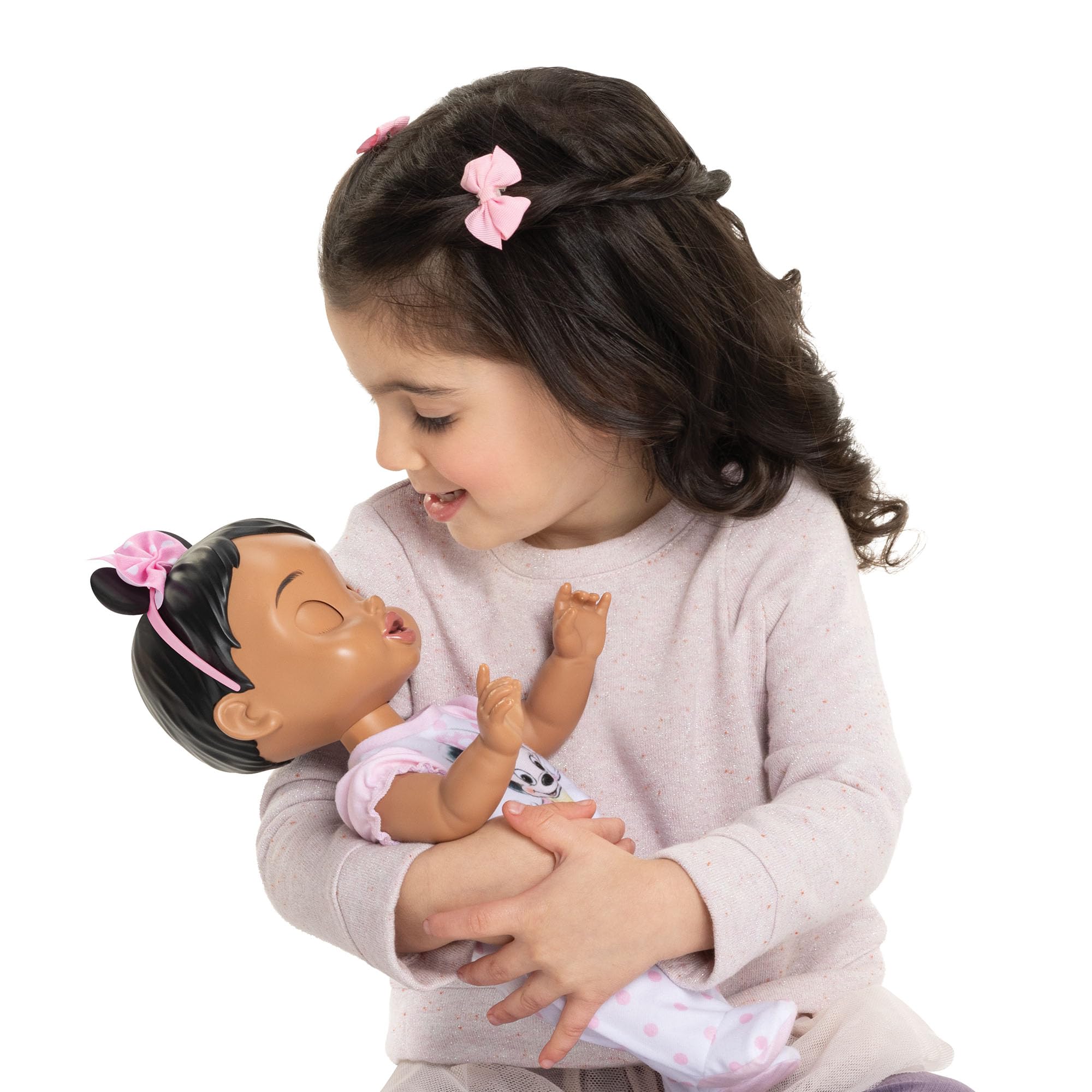 Disney Darlings 13-Inch Interactive Baby Doll – Magical Lights, Sounds, Music & Wand – Minnie-Inspired Nurturing Doll with Accessories – Multiple Skin Tones, Eye Colors – Ages 2 and Up - Image 3