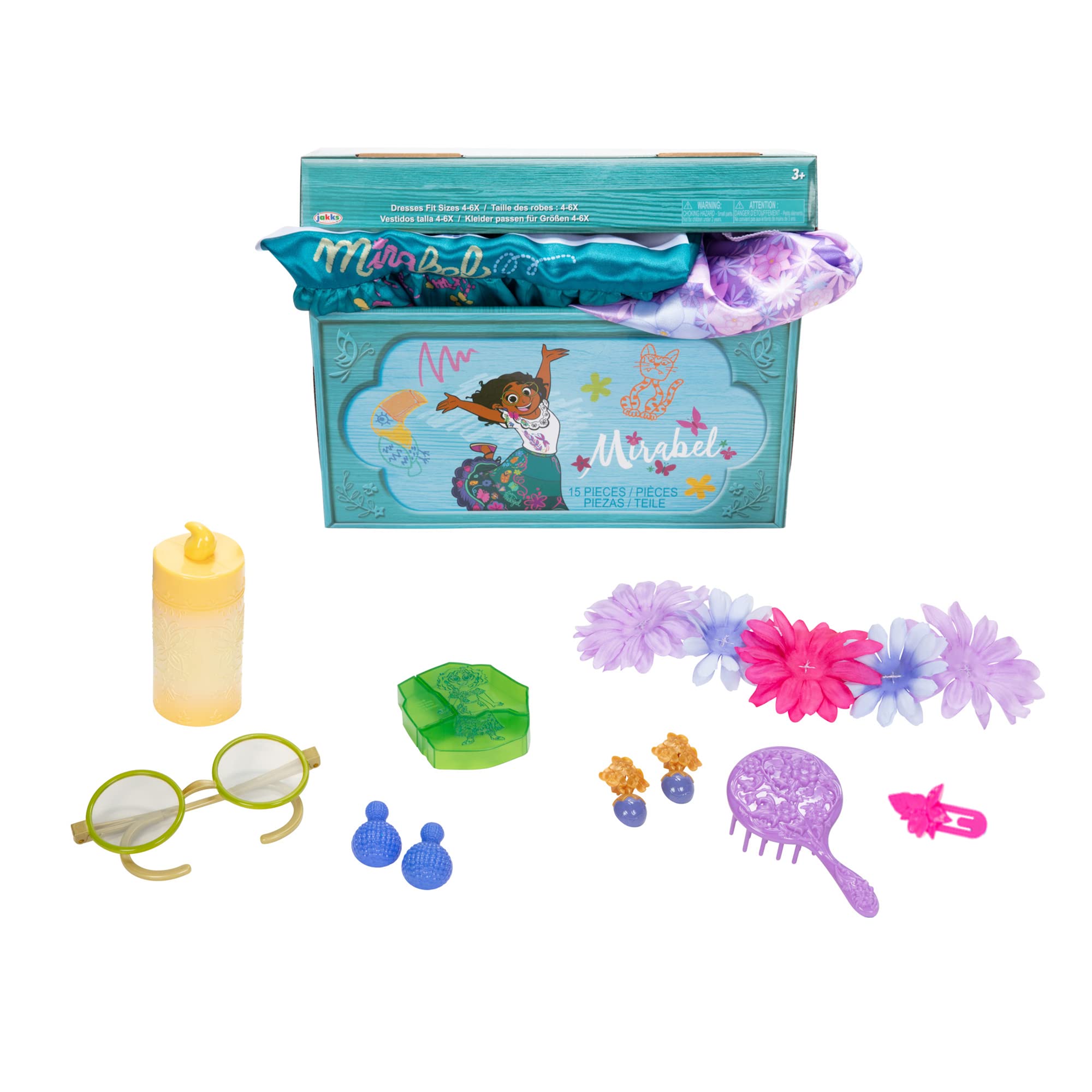 Disney Encanto Madrigal Sisters Dress Up Trunk, Mirabel & Isabela Fashion Dresses Fit Sizes 4-6x [Amazon Exclusive] - Image 16