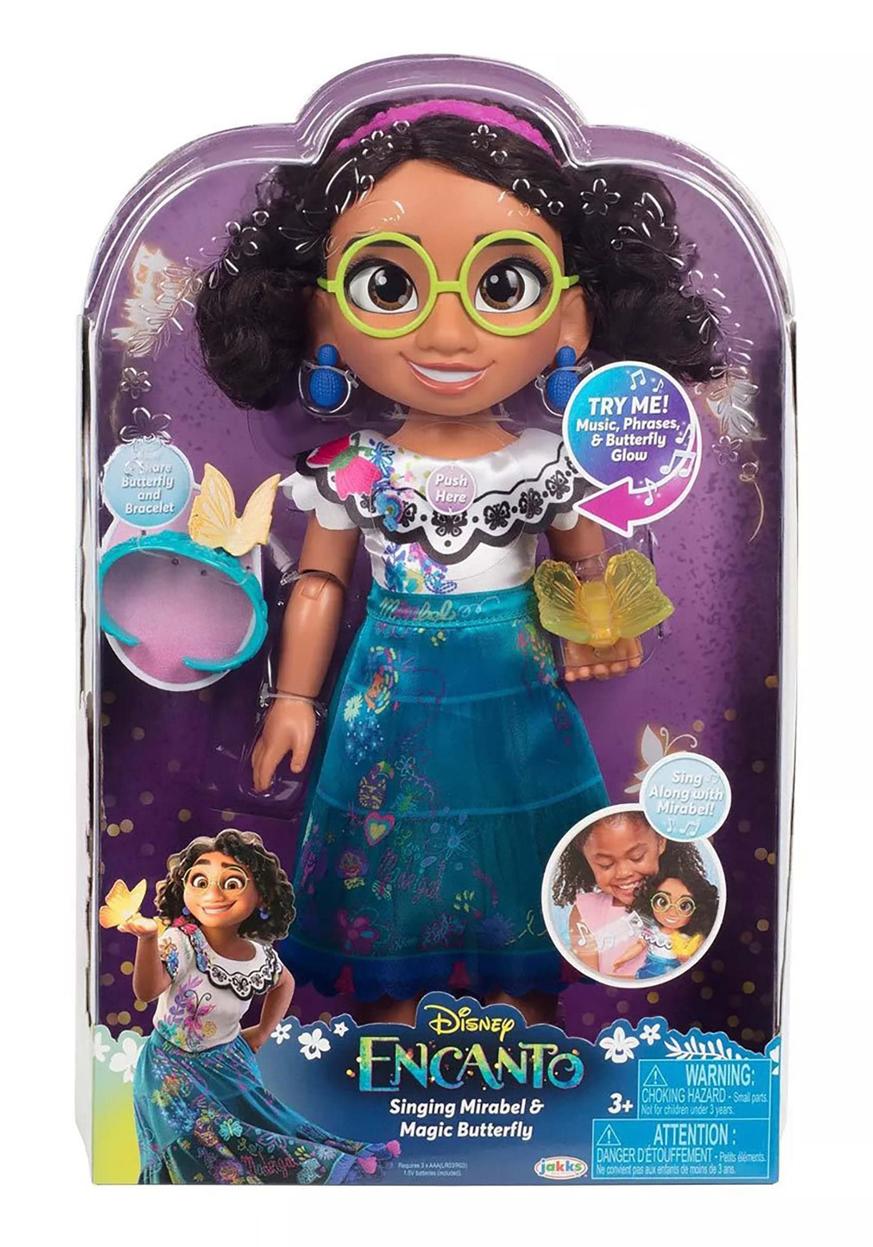 Disney Encanto Mirabel Doll with Singing Feature and Magical Light Up Butterfly - Image 3