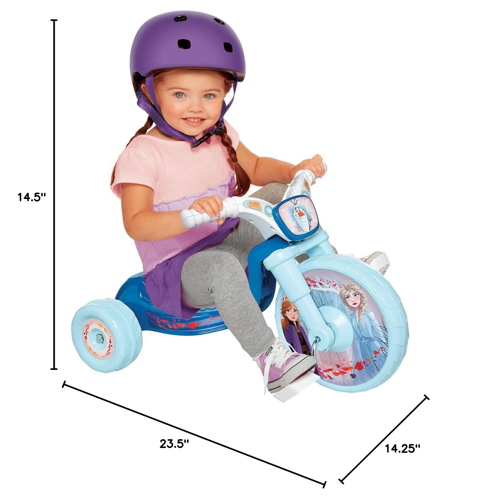 Disney Frozen 2 Frozen 2 Fly Wheels 10" Junior Cruiser Ride-On with Sound Effects Button! Ages 2-4 - Image 4