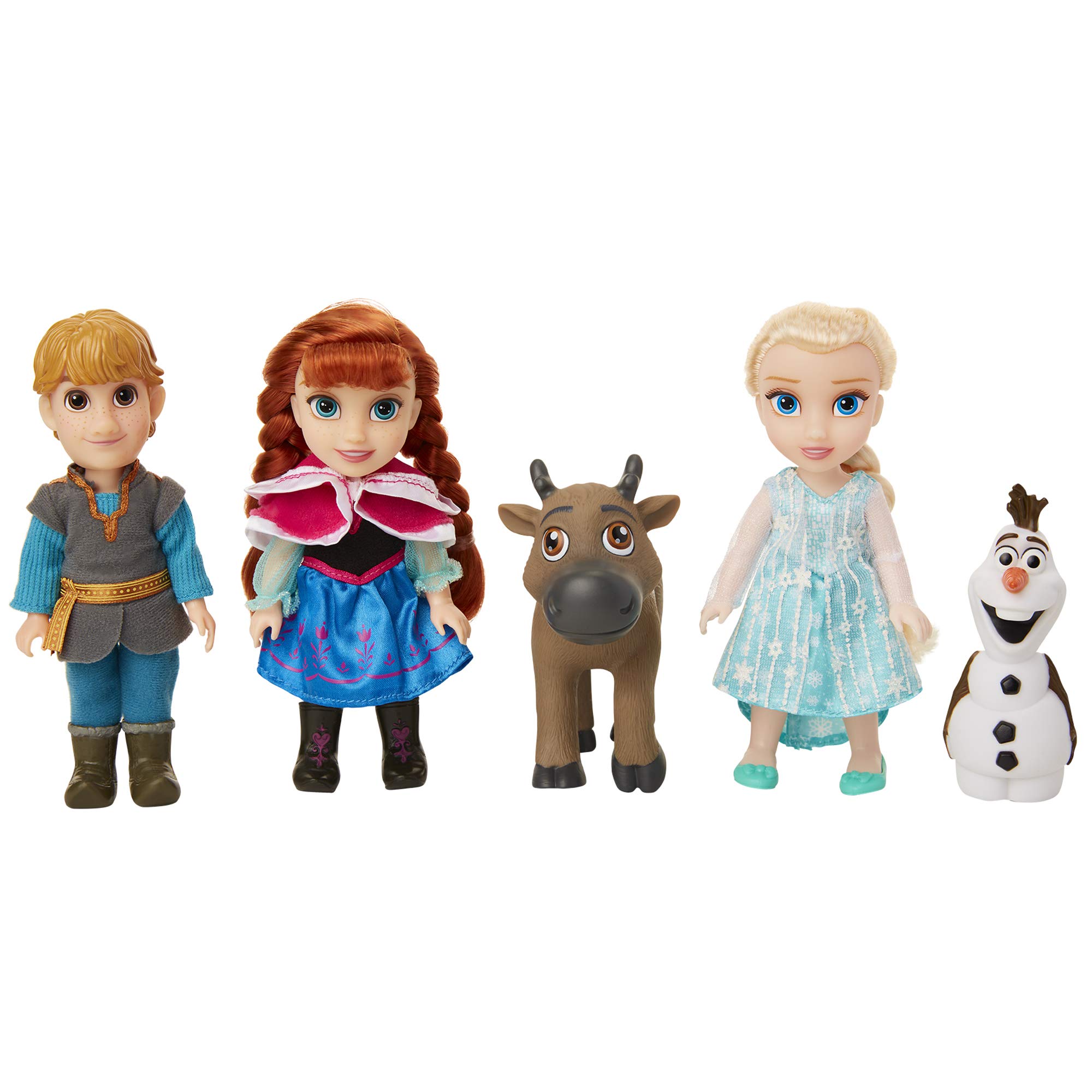 Disney Frozen Deluxe Petite Doll Gift Set - Includes Anna, Elsa, Kristoff, Sven and Olaf! Dolls are Approximately 6 inches Tall - Perfect for Any Frozen Fan! - Image 4