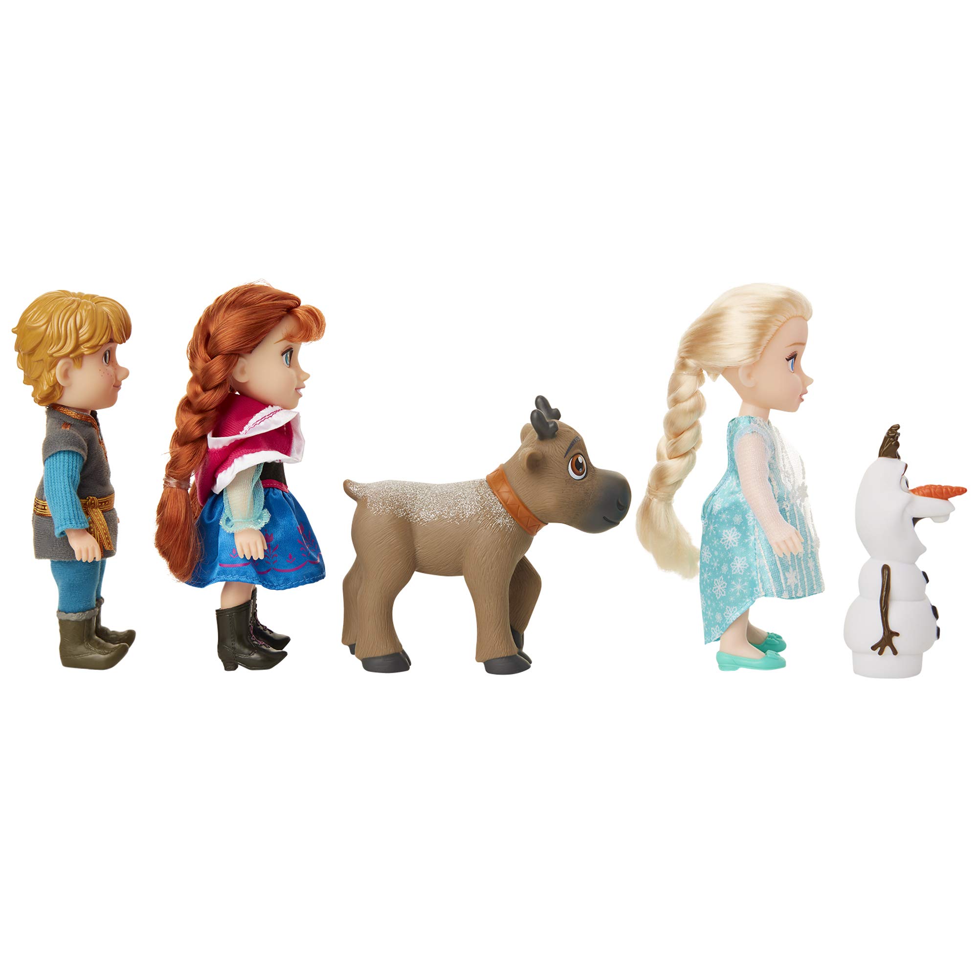 Disney Frozen Deluxe Petite Doll Gift Set - Includes Anna, Elsa, Kristoff, Sven and Olaf! Dolls are Approximately 6 inches Tall - Perfect for Any Frozen Fan! - Image 5