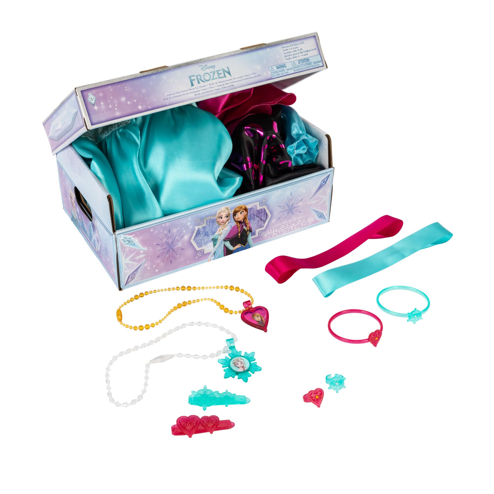Disney Frozen Elsa & Anna Sisters Dress Up Trunk New 2025 [Amazon Exclusive] - Image 8
