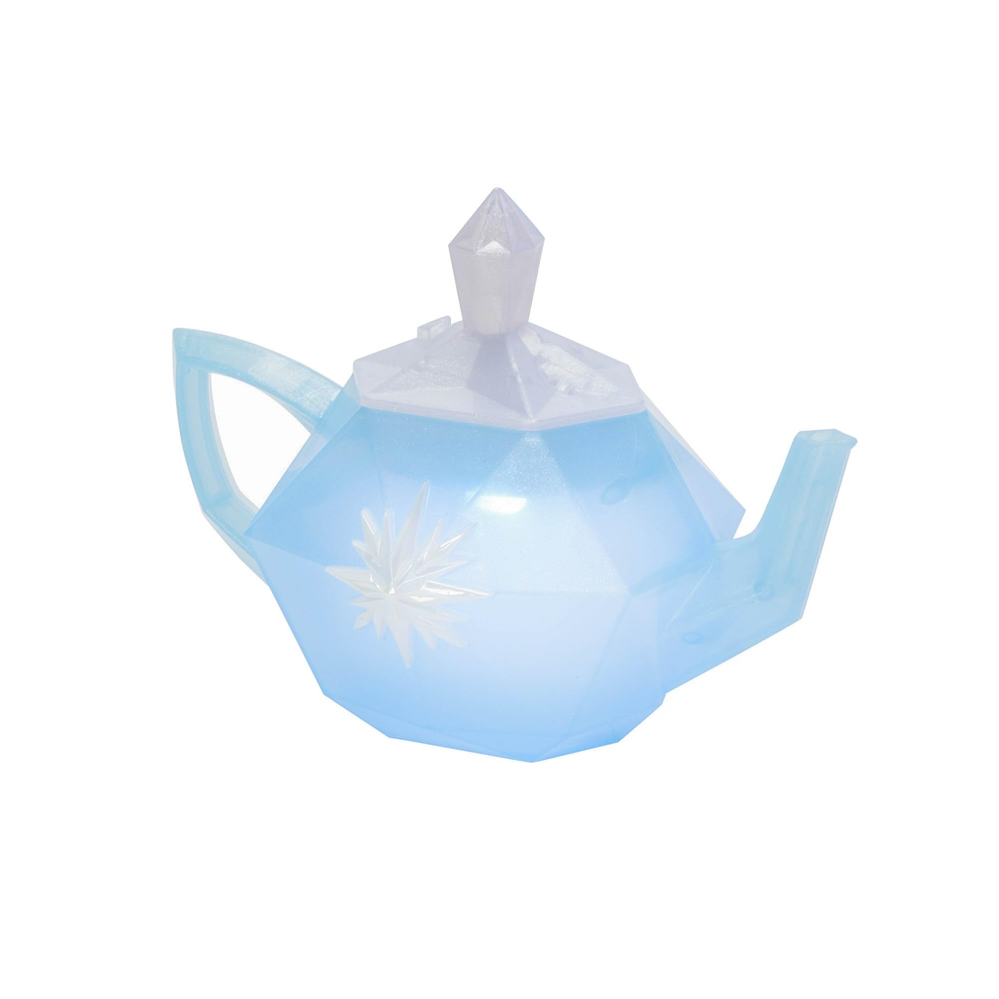 Disney Frozen Elsa Beautiful Ice-Inspired Tea Set, Includes 1 Teapot, Lid, and 4 Teacups with Teaspoons, Teapot Toy Lights Up and Makes Freezing Sounds! - Image 5