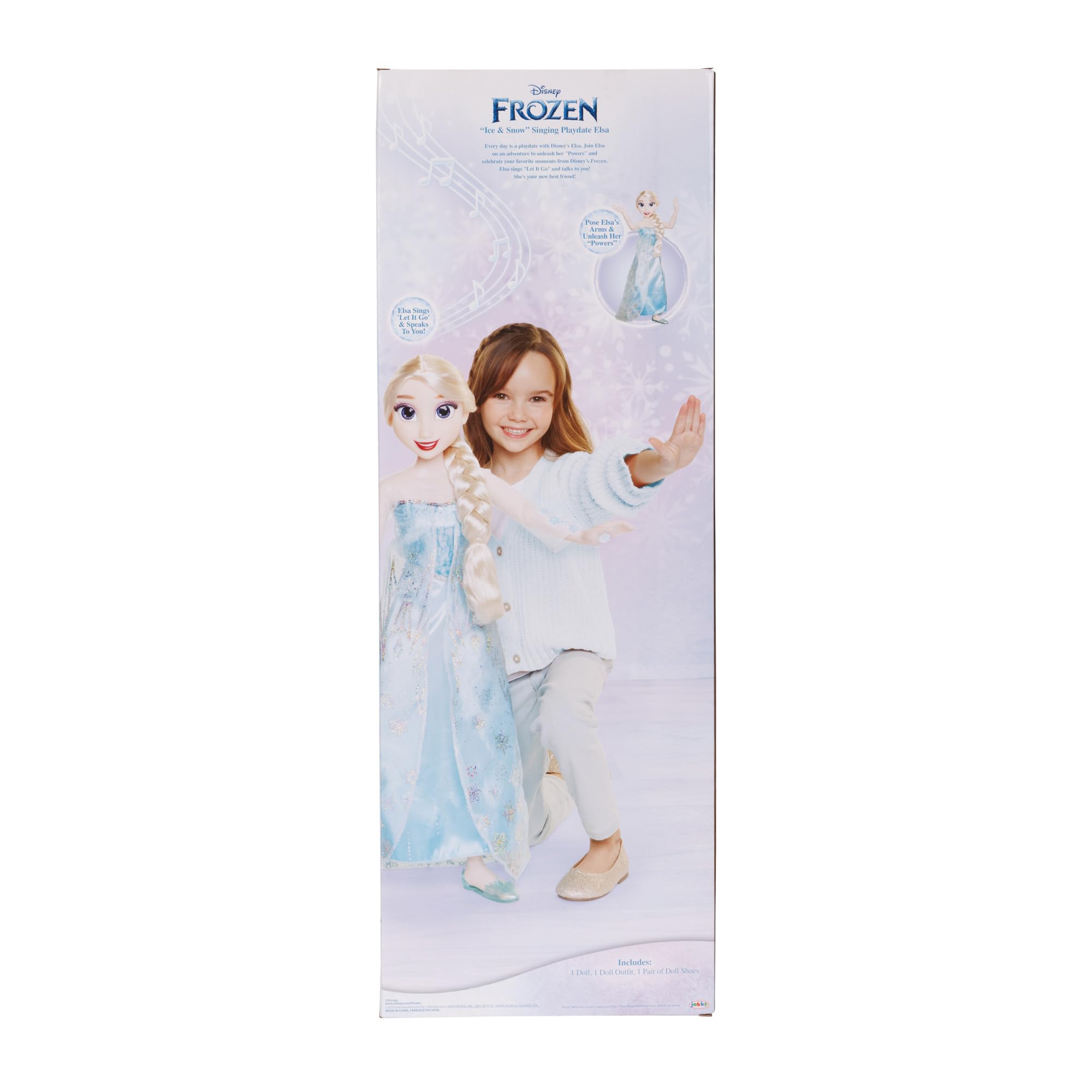 Disney Frozen Elsa Doll, 100 Ice Powers, Light Up & Music Sounds, Stands 32 Inches Tall, Sings 'Let It Go', Great for Girls - Image 7