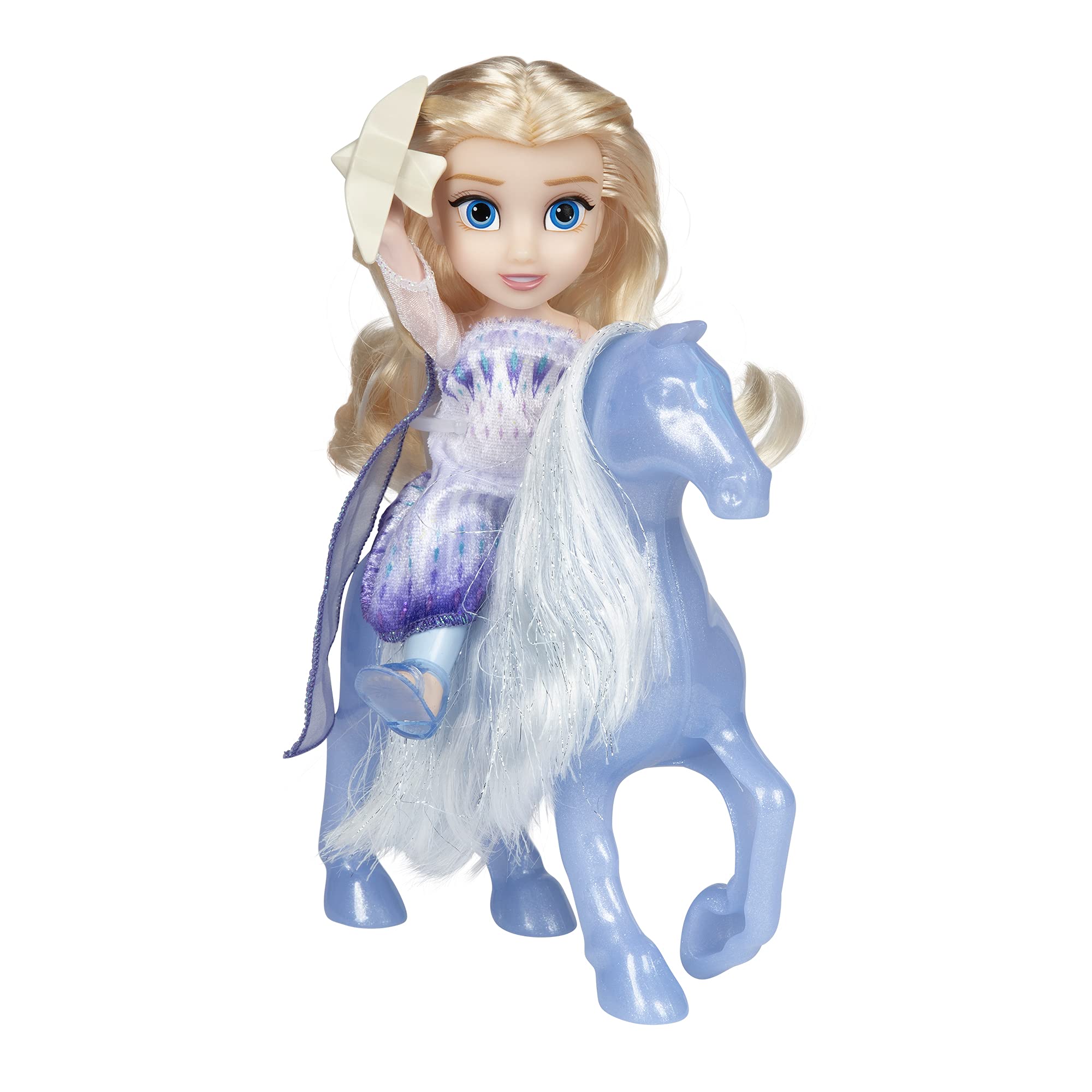 Disney Frozen Elsa Doll Petite Snow Queen & Water Nokk Horse Gift Set - Image 3
