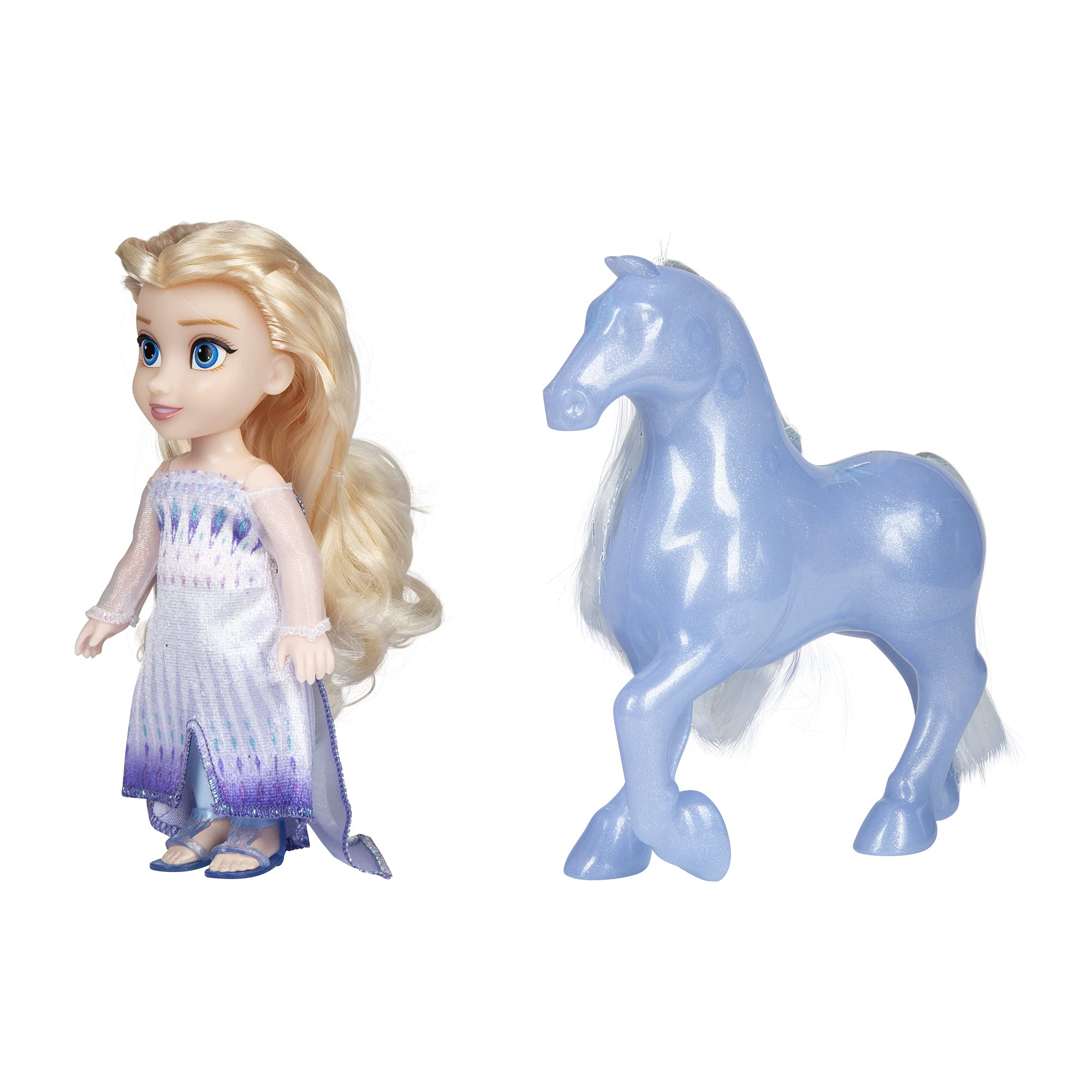 Disney Frozen Elsa Doll Petite Snow Queen & Water Nokk Horse Gift Set - Image 4