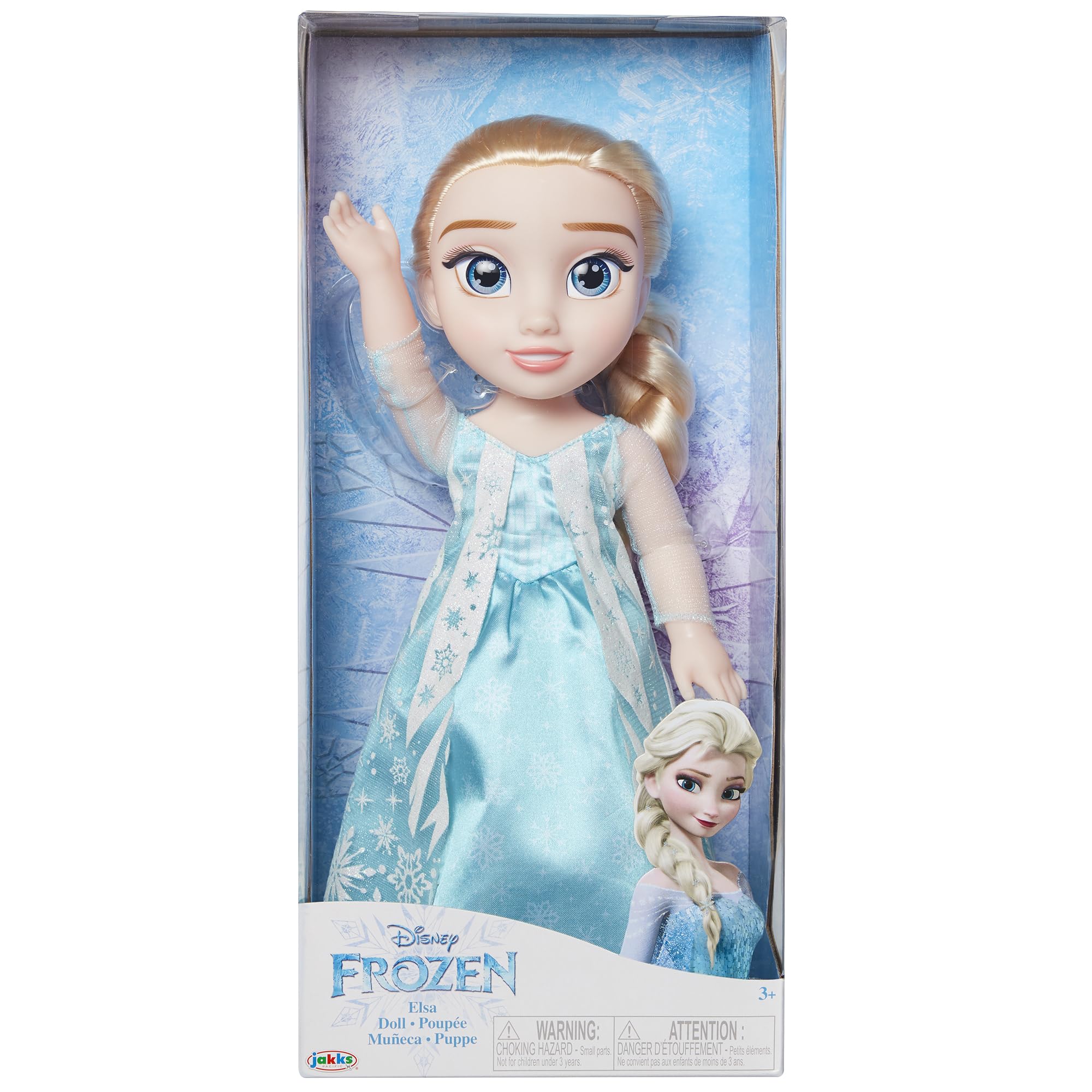 Disney Frozen Elsa Doll with Movie Inspired ICY Blue Outfit, Blue Shoes & Long Braided Hair Style - Approximately 14" Tall, for Girls Ages 3 Year & Up - Image 4