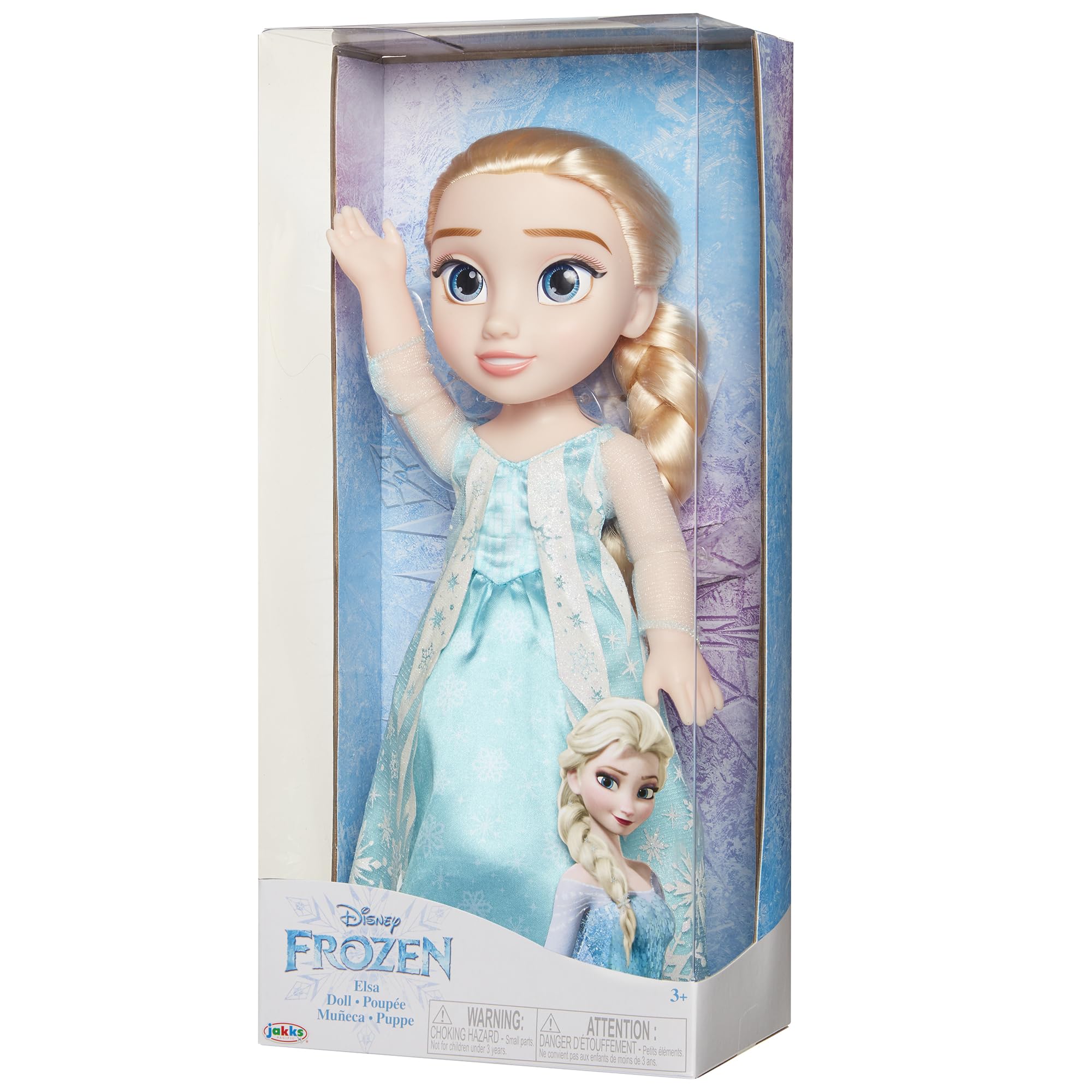 Disney Frozen Elsa Doll with Movie Inspired ICY Blue Outfit, Blue Shoes & Long Braided Hair Style - Approximately 14" Tall, for Girls Ages 3 Year & Up - Image 5