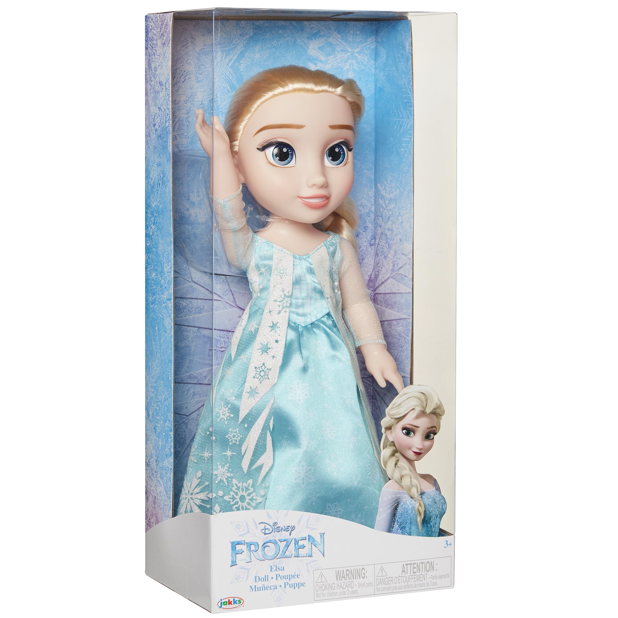 Disney Frozen Elsa Doll with Movie Inspired ICY Blue Outfit, Blue Shoes & Long Braided Hair Style - Approximately 14" Tall, for Girls Ages 3 Year & Up - Image 6