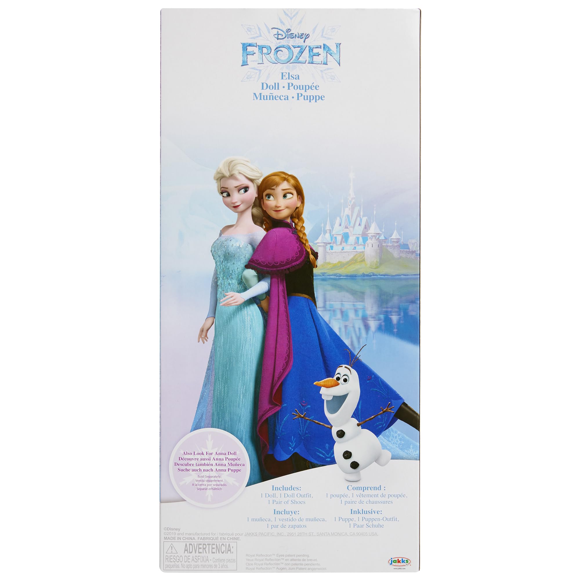 Disney Frozen Elsa Doll with Movie Inspired ICY Blue Outfit, Blue Shoes & Long Braided Hair Style - Approximately 14" Tall, for Girls Ages 3 Year & Up - Image 7