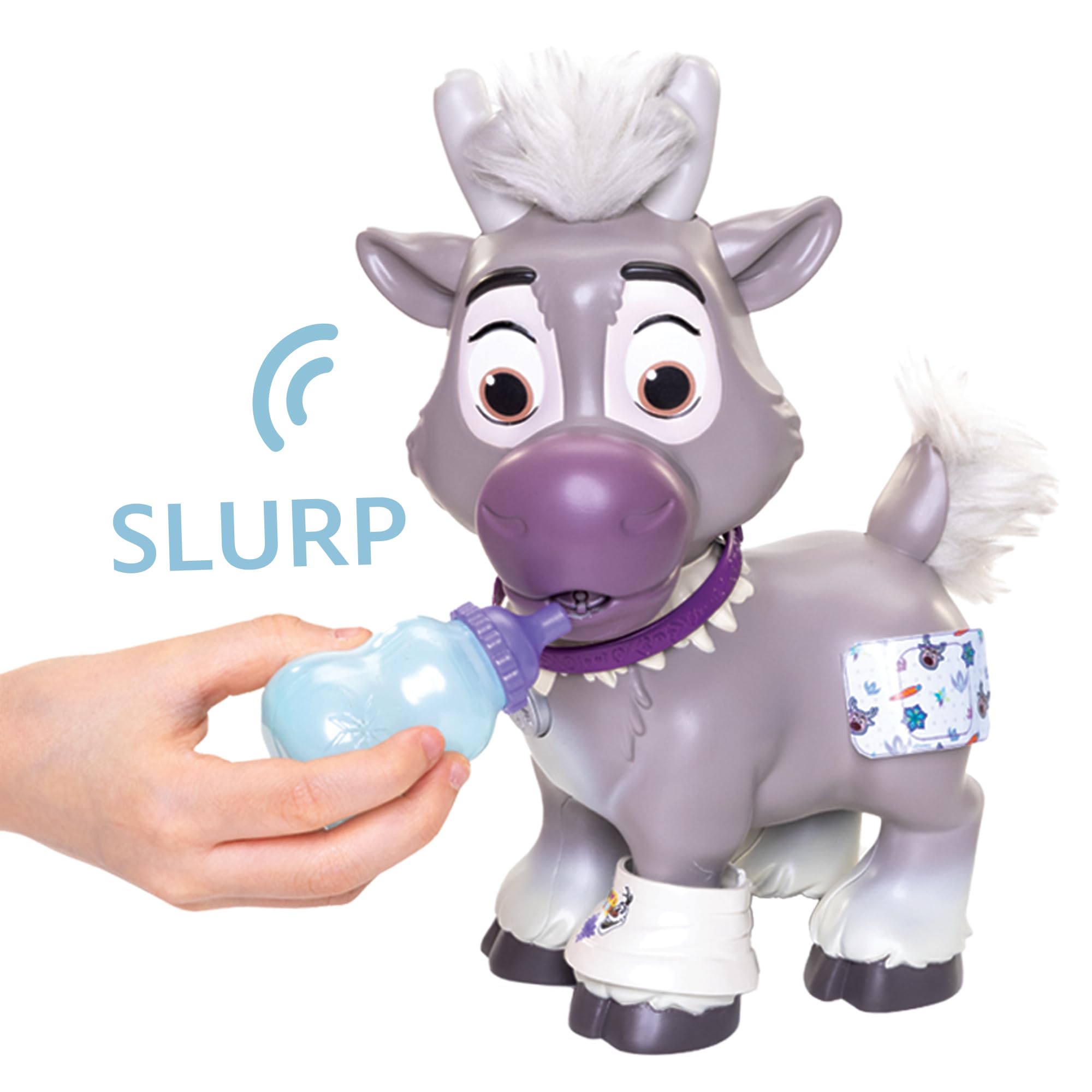 Disney Frozen Sven Care Kit Kids Feature Nurturing Pretend Play Pet Set, Includes Vet Bag to Keep Young Sven Healthy and Happy! - Image 6