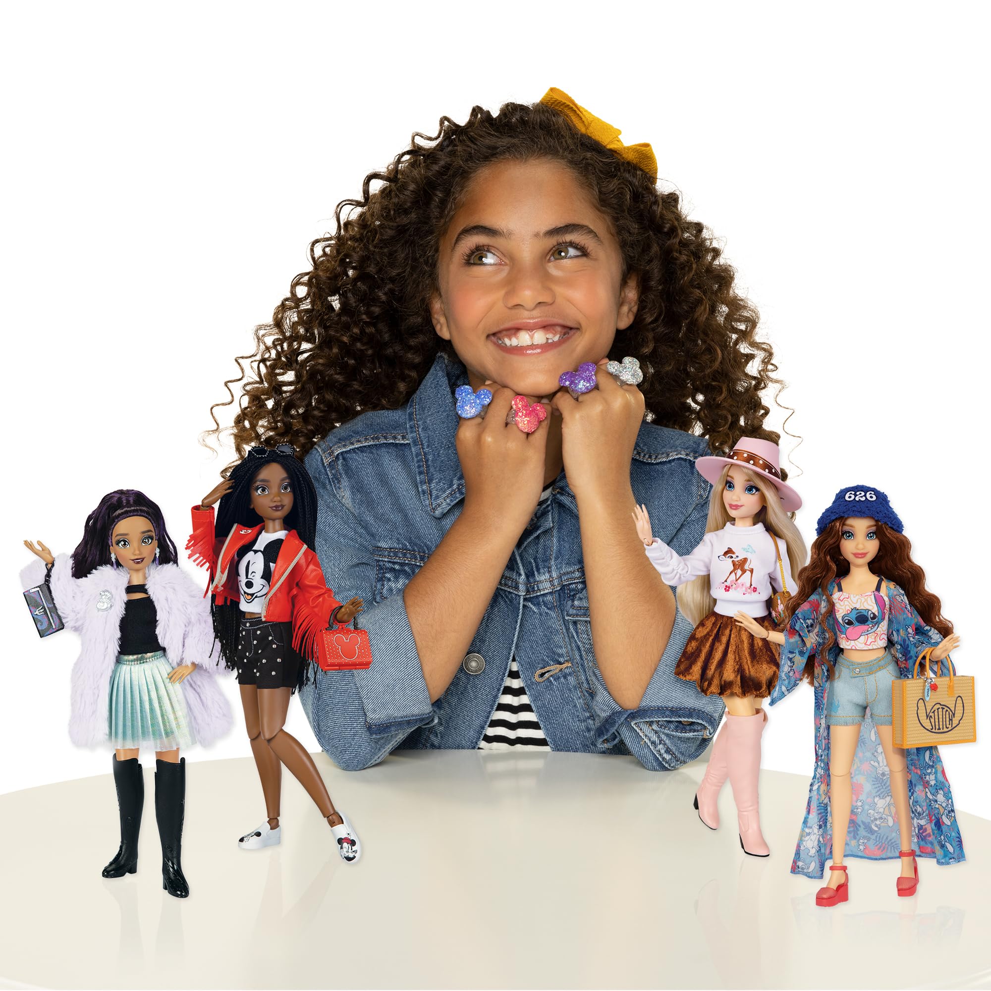 Disney ily 4EVER Dolls Disney 100 - Ursula 11.5" Tall with 13 Points of Articulation, Two Complete Mix-and-Match Outfits and Glittery Mickey Ring for You! - Image 4