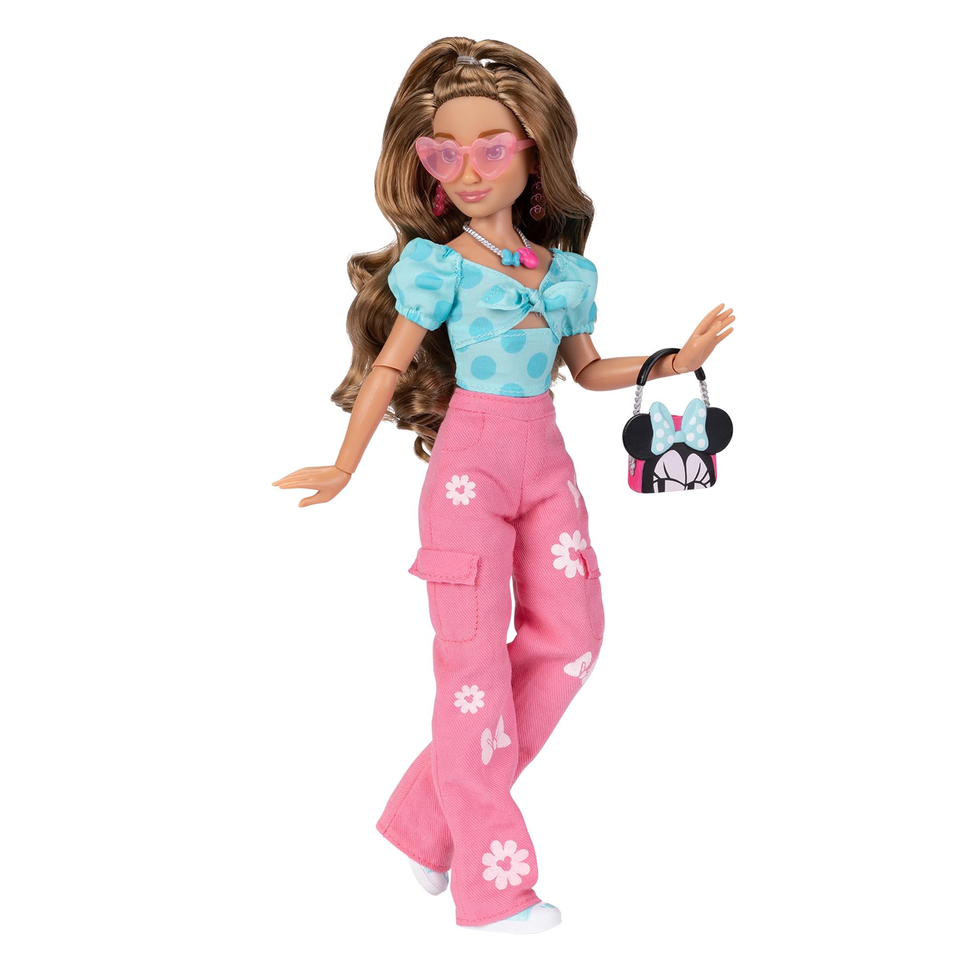 Disney ily 4EVER Dolls Minnie 11.5" Tall with 13 Points of Articulation, Two Complete Mix-and-Match Outfits and Glittery Mickey Ring for You! - Image 8