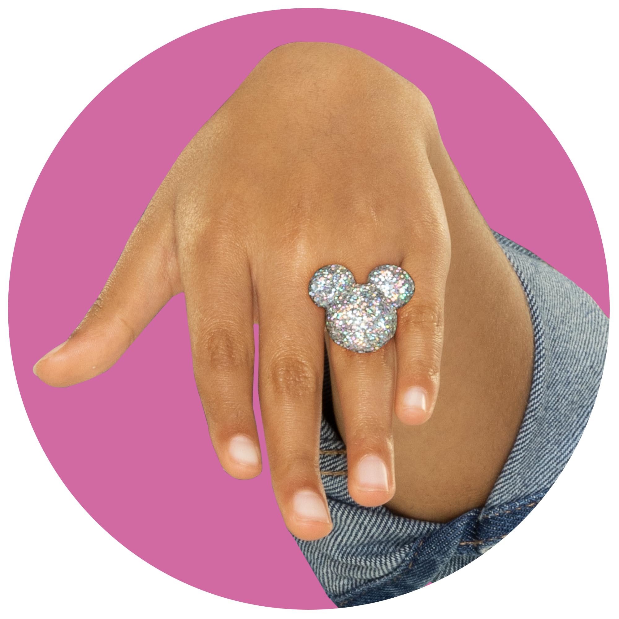 Disney ILY 4EVER Fashion Dolls Disney 100 - Mickey Mouse 11.5" Tall with 13 Points of Articulation, Two Complete Mix-and-Match Outfits and Glittery Mickey Ring for You! - Image 10