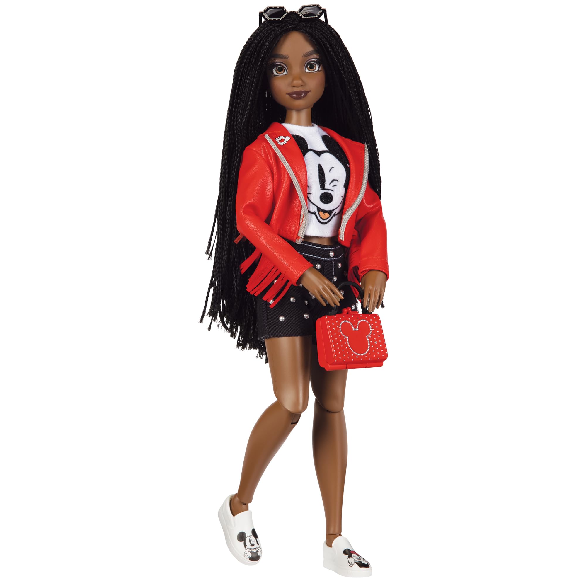 Disney ILY 4EVER Fashion Dolls Disney 100 - Mickey Mouse 11.5" Tall with 13 Points of Articulation, Two Complete Mix-and-Match Outfits and Glittery Mickey Ring for You! - Image 3
