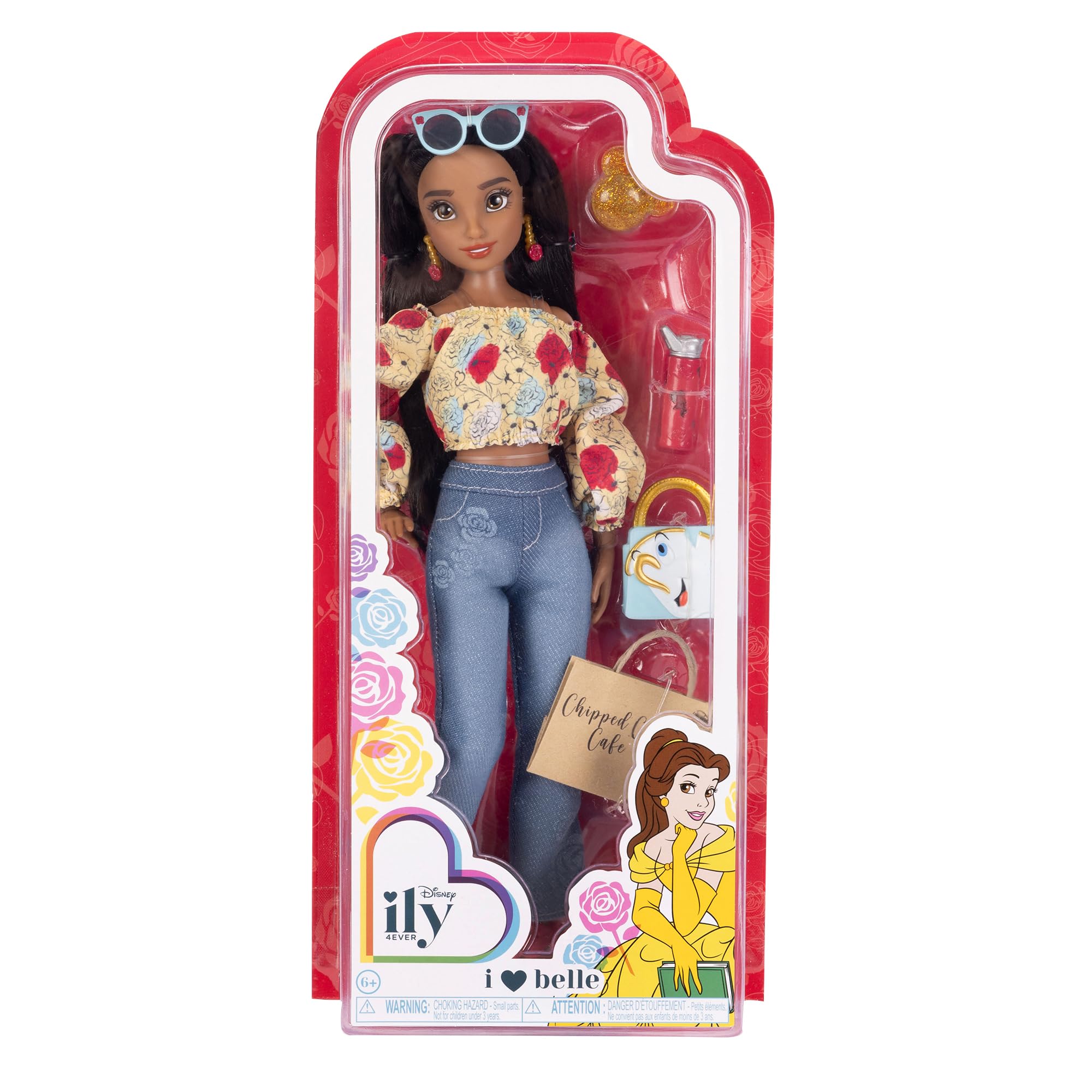 Disney ILY 4EVER Fashion Dolls Inspired by Belle 11.5" Tall with 13 Points of Articulation, Glittery Mickey Ring Included for You! - Image 6
