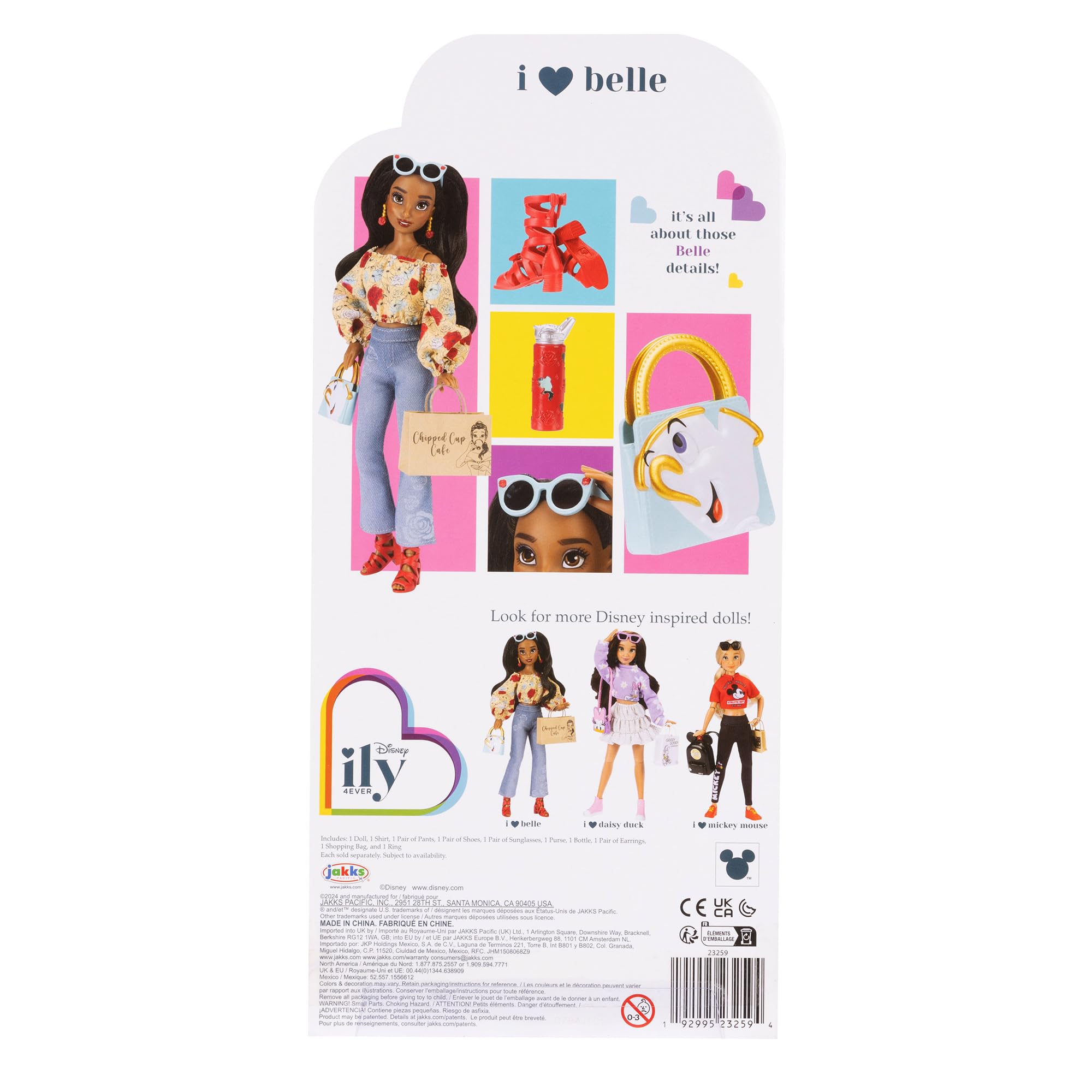 Disney ILY 4EVER Fashion Dolls Inspired by Belle 11.5" Tall with 13 Points of Articulation, Glittery Mickey Ring Included for You! - Image 7