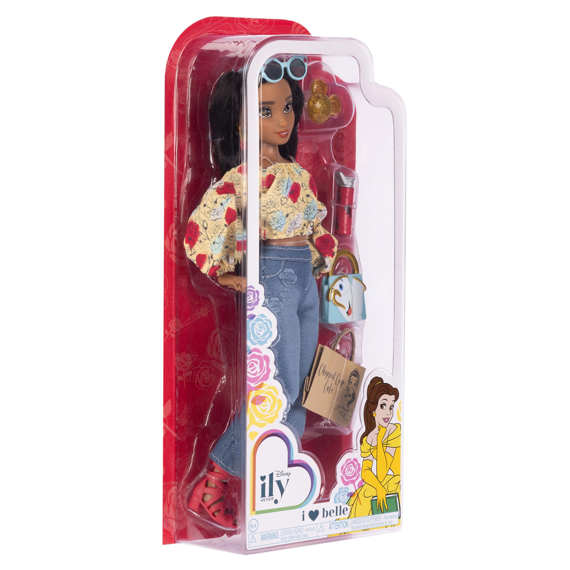 Disney ILY 4EVER Fashion Dolls Inspired by Belle 11.5" Tall with 13 Points of Articulation, Glittery Mickey Ring Included for You! - Image 8