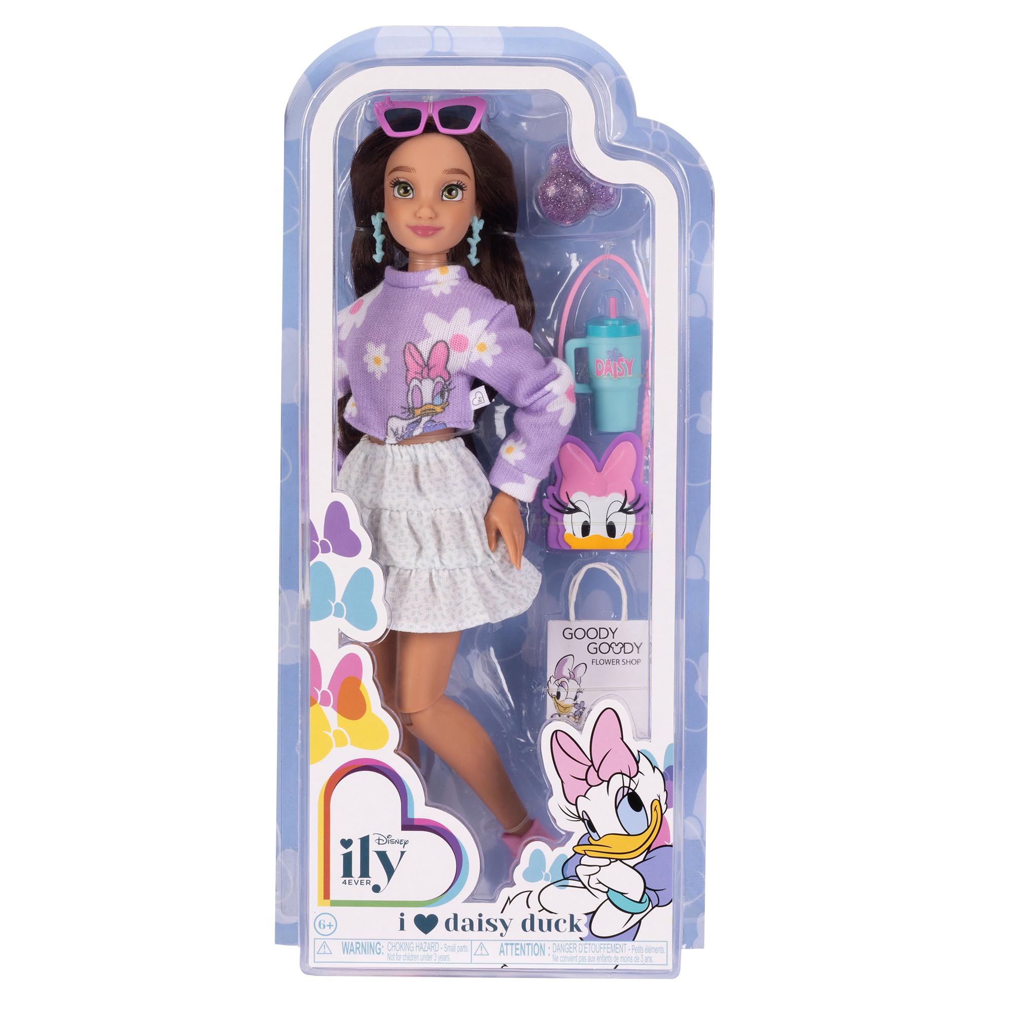 Disney ILY 4EVER Fashion Dolls Inspired By Daisy 11.5" Tall with 13 Points of Articulation, Glittery Mickey Ring Included for You! - Image 5
