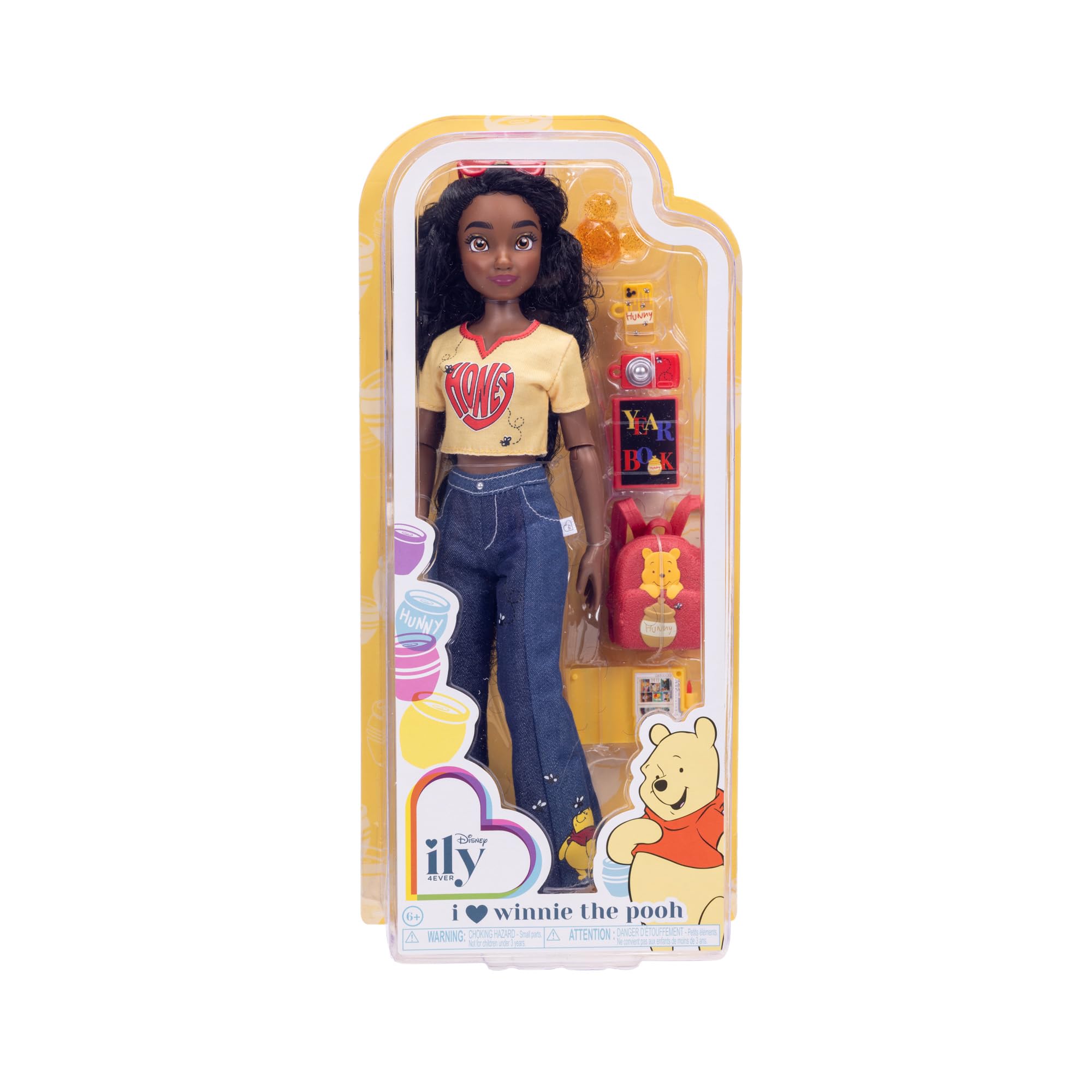 Disney ILY 4ever Fashion Dolls, Inspired by Winnie the Pooh 11.5" Tall with 13 Points of Articulation, Glittery Mickey Ring Included for You! - Image 5