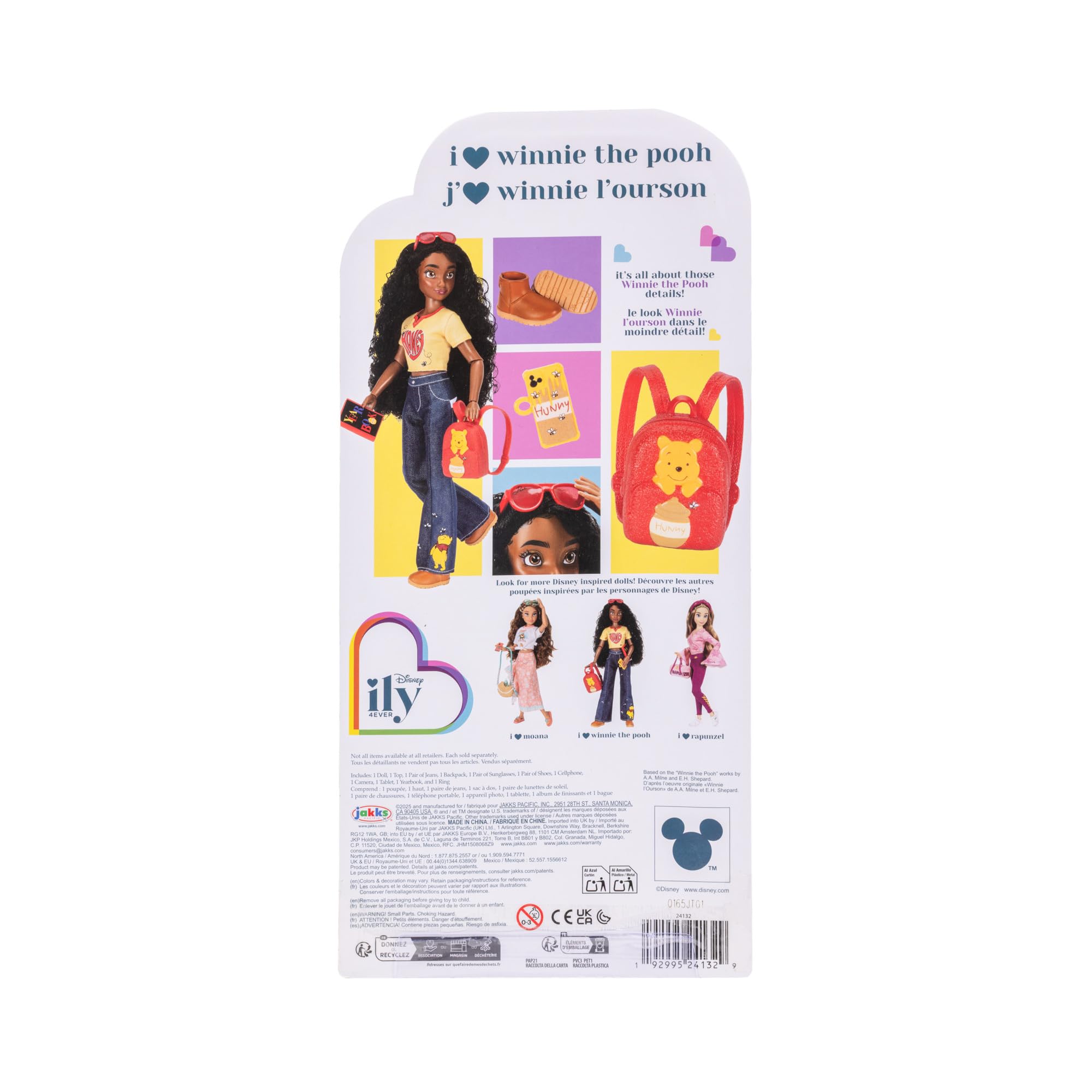 Disney ILY 4ever Fashion Dolls, Inspired by Winnie the Pooh 11.5" Tall with 13 Points of Articulation, Glittery Mickey Ring Included for You! - Image 7