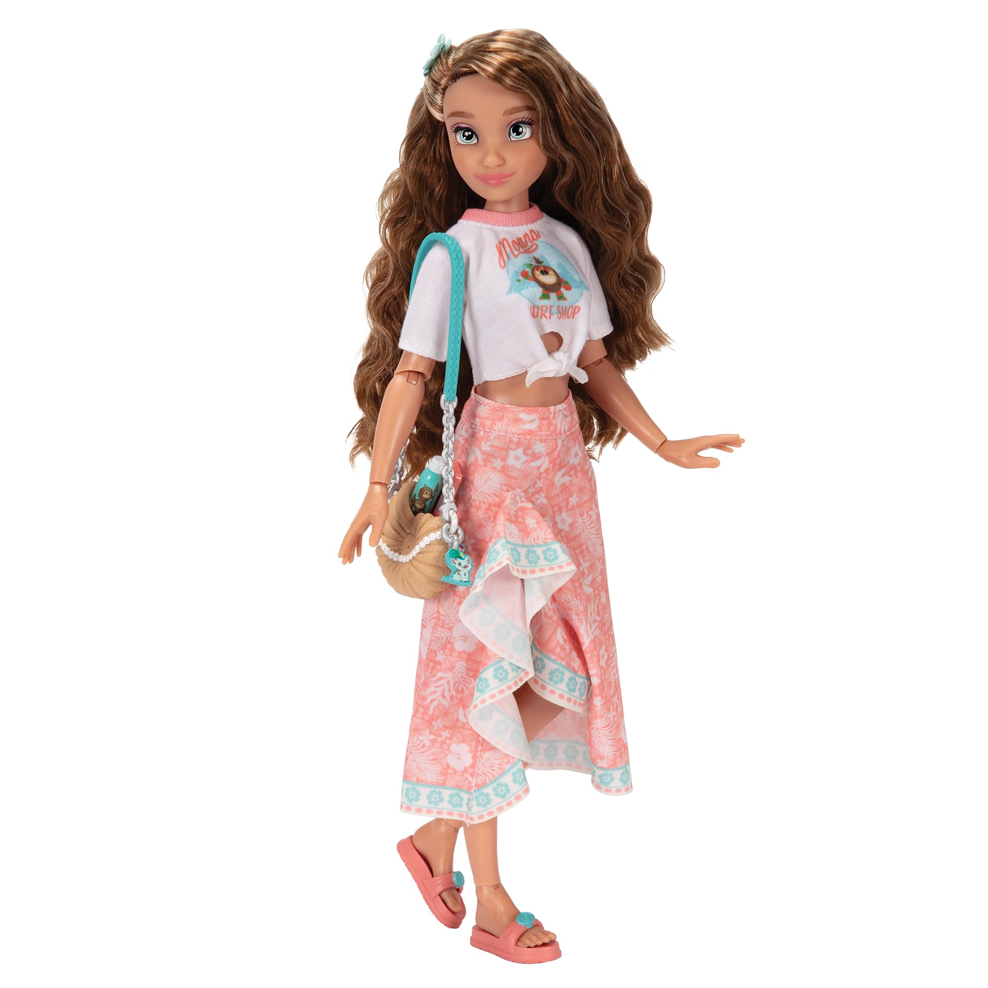 Disney ILY 4EVER Fashion Dolls Moana Inspired 11.5" Tall with 13 Points of Articulation, Comes with Cute, Moana-Inspired Accessories, and a Glittery Mickey Ring for You to Wear! - Image 3
