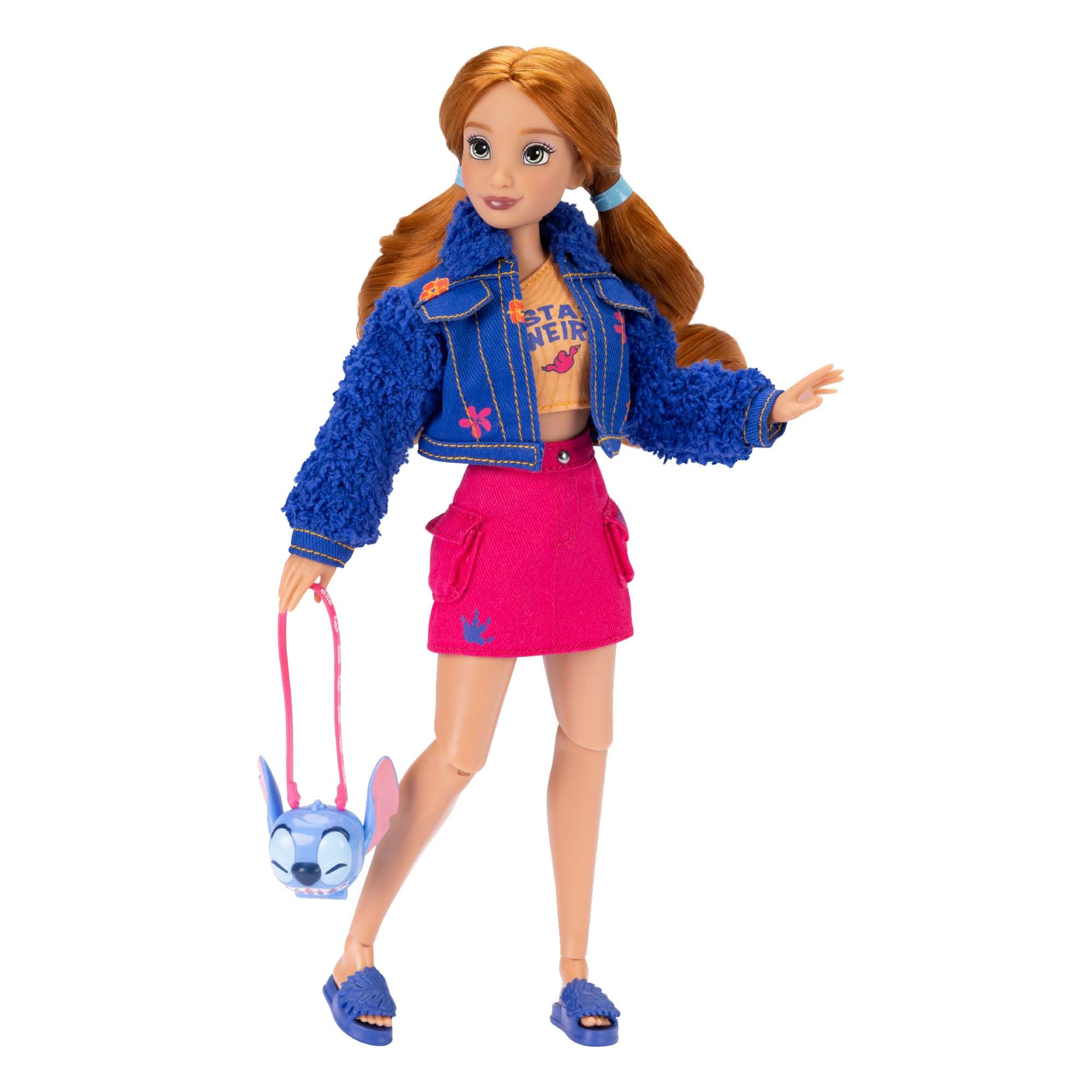 Disney ILY 4EVER Fashion Dolls Red Hair Stitch 11.5" Tall with 13 Points of Articulation, Two Complete Mix-and-Match Outfits and Mickey Ring for You! - Image 4