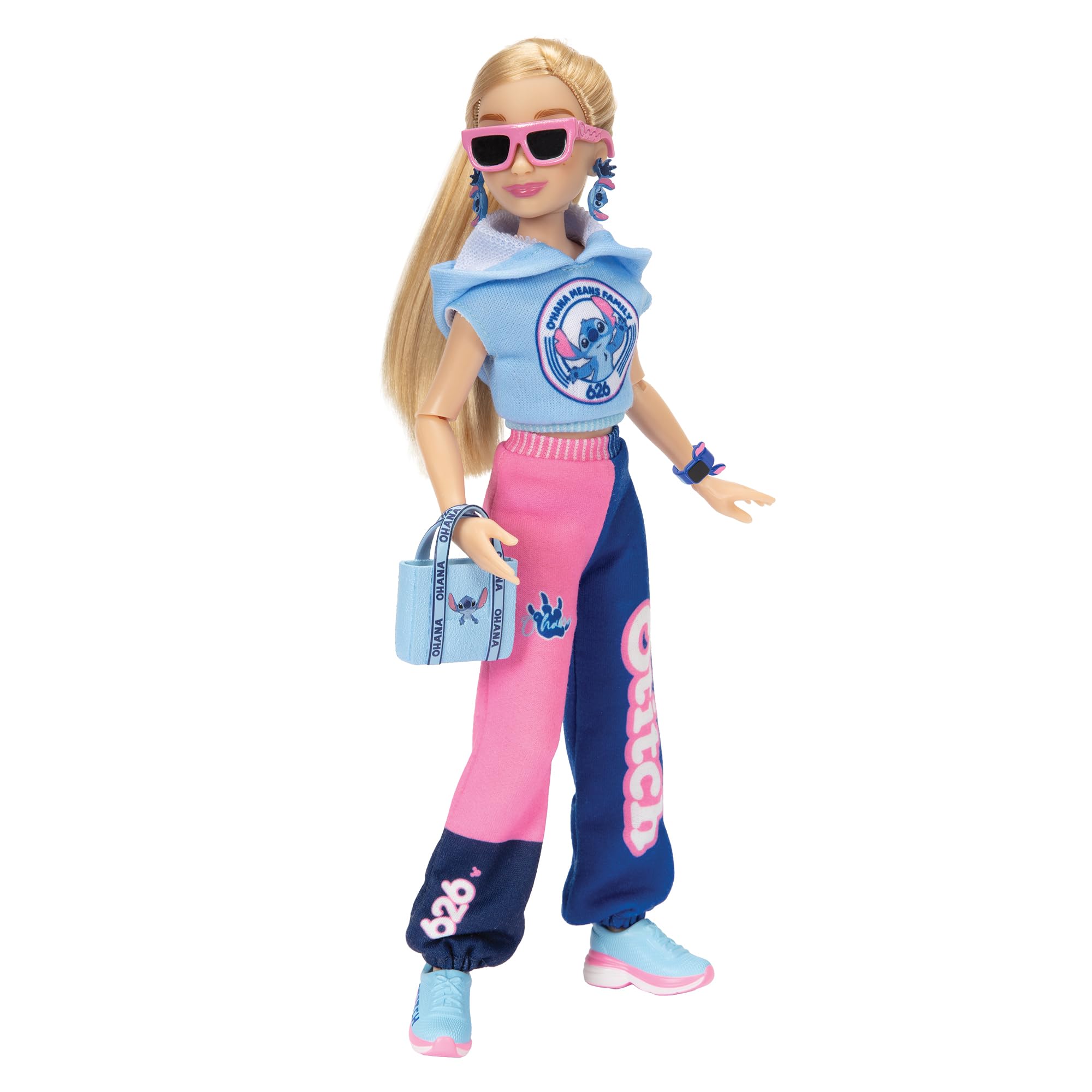 Disney ILY 4ever Fashion Dolls Stitch Inspired with Varsity Jacket 11.5" Tall with 13 Points of Articulation, Two Complete Mix-and-Match Outfits and a Shiny Mickey Ring for You to Wear! - Image 4