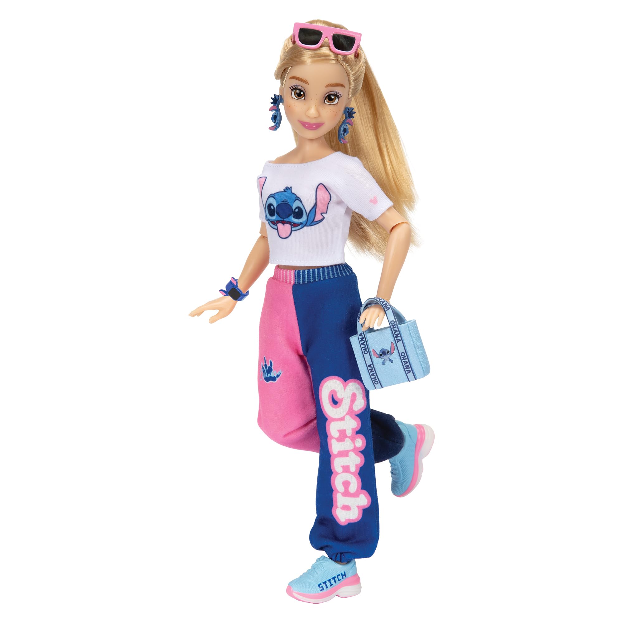 Disney ILY 4ever Fashion Dolls Stitch Inspired with Varsity Jacket 11.5" Tall with 13 Points of Articulation, Two Complete Mix-and-Match Outfits and a Shiny Mickey Ring for You to Wear! - Image 9