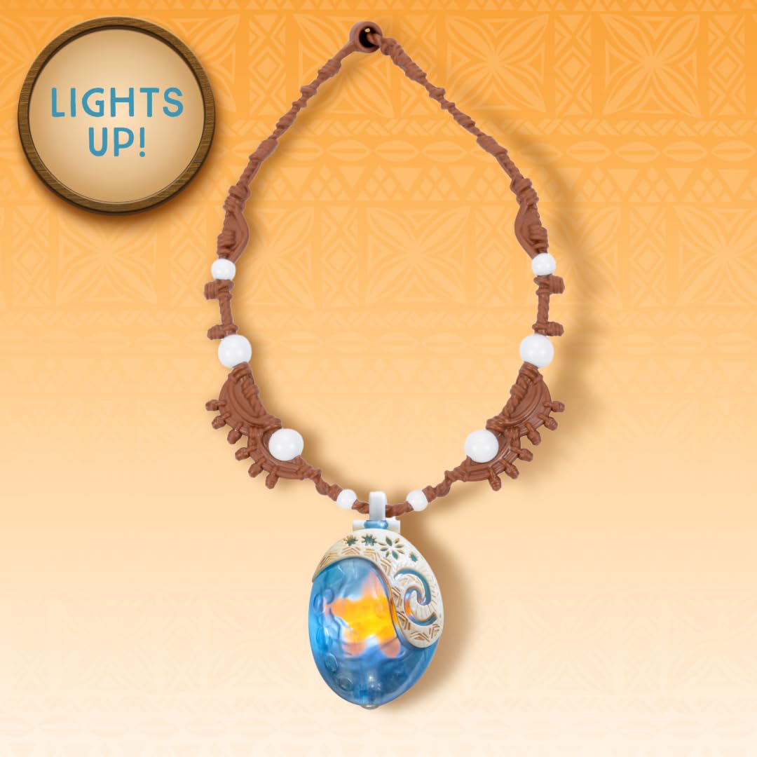 Disney Moana 2 Moana's Necklace Magical Sea Shell Star Light-Up Necklace for Girls Role Play and Dress Up, Officially Licensed by Disney, Great Birthday & Holiday Gift - Image 7