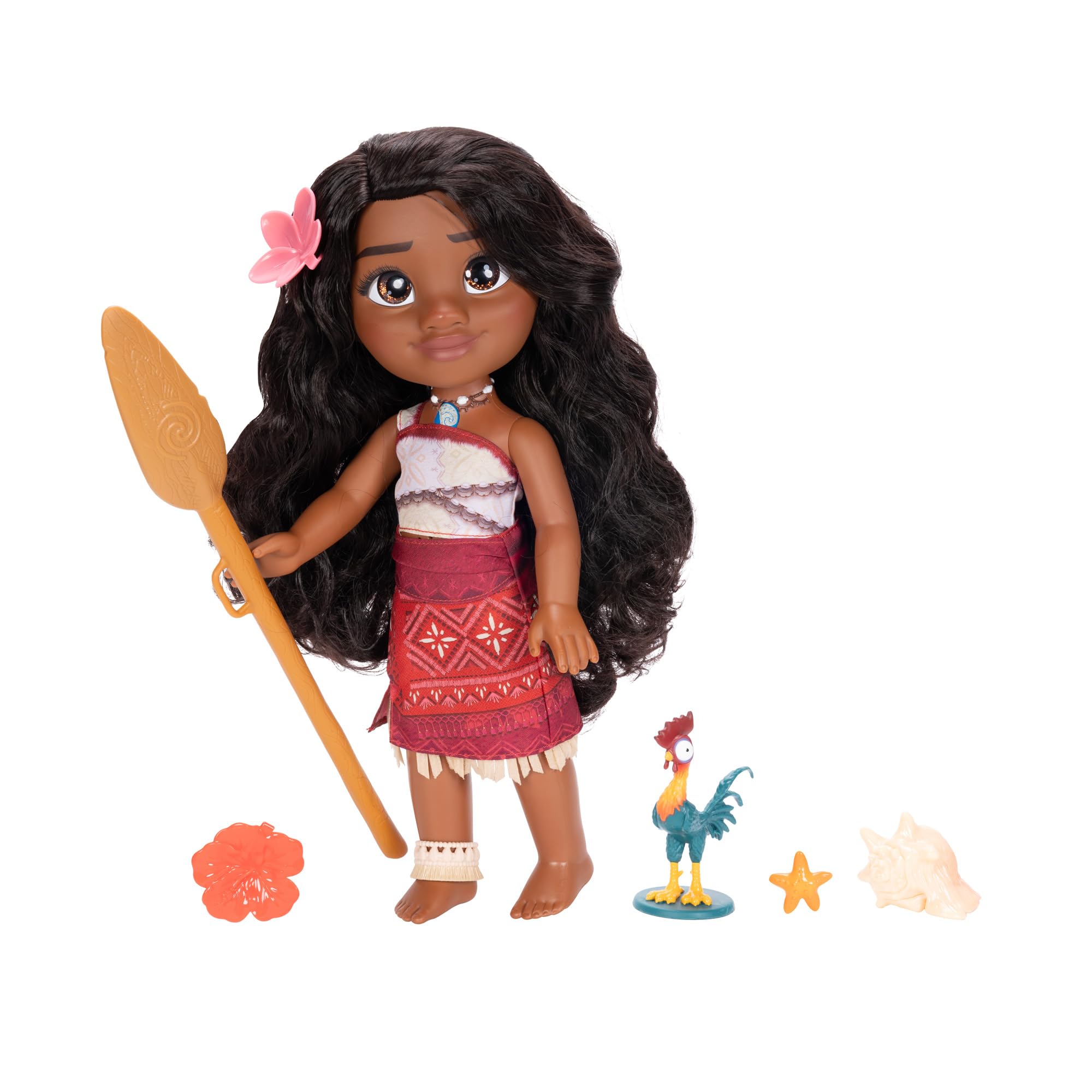 Disney Moana 2 My Singing Friend Moana Doll & Heihei Figure Playset for Girls Officially Licensed by Disney, Great Birthday Gift for Kids Girls and Boys - Image 5