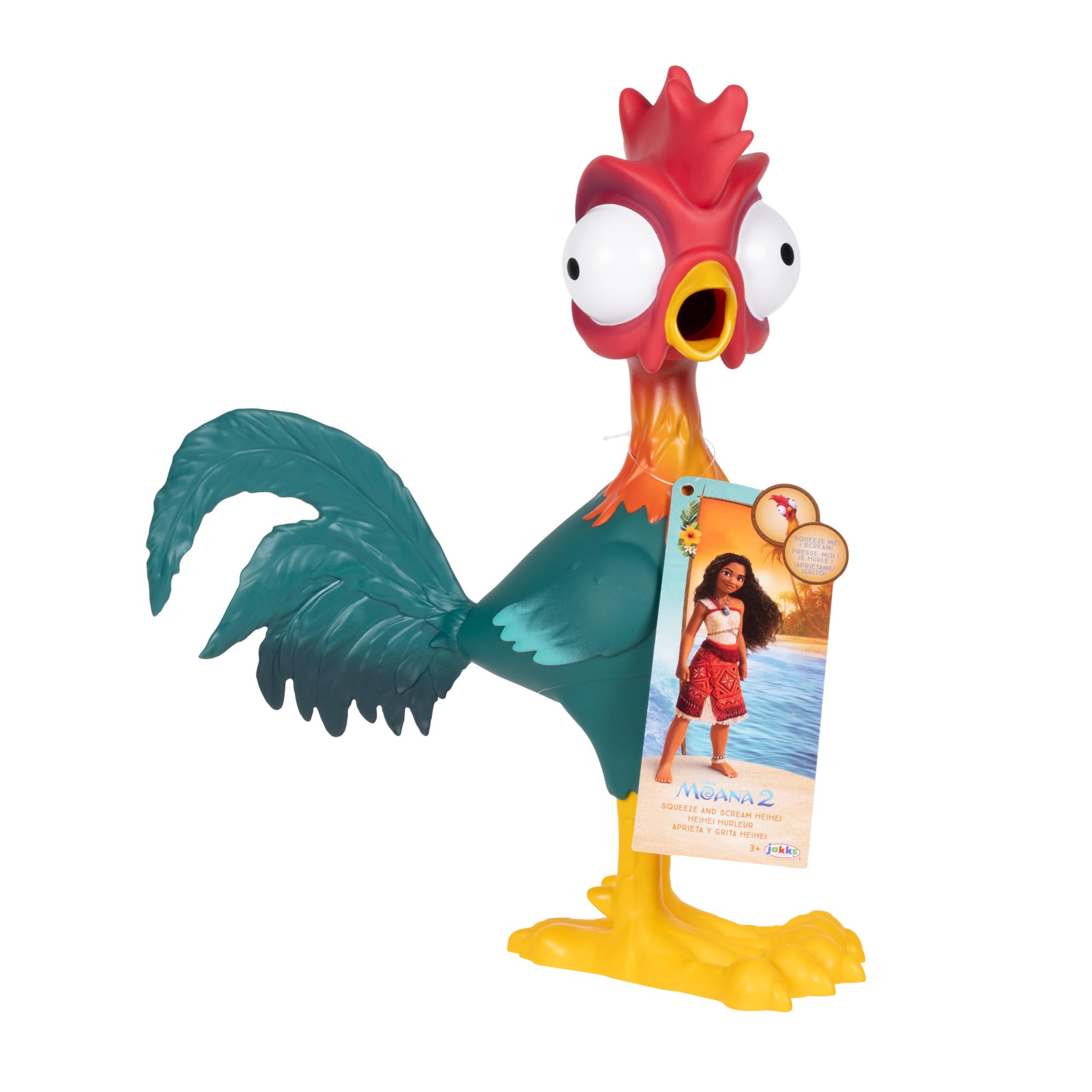 Disney Moana Squeeze and Scream HeiHei Toy Figure - Image 7