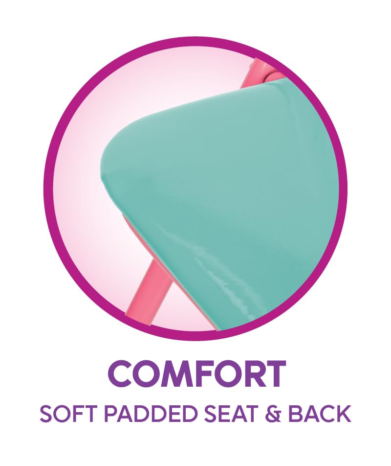 Disney Princess Girls Folding Table & Chairs Set for Kids and Toddlers 36 Months Up to 7 Years, Includes: 1 Table (36" L x 24" W x 20" H), 2 Chairs (13" L x 13.5" W x 21" H) Weight Limit: 70 lb - Image 9