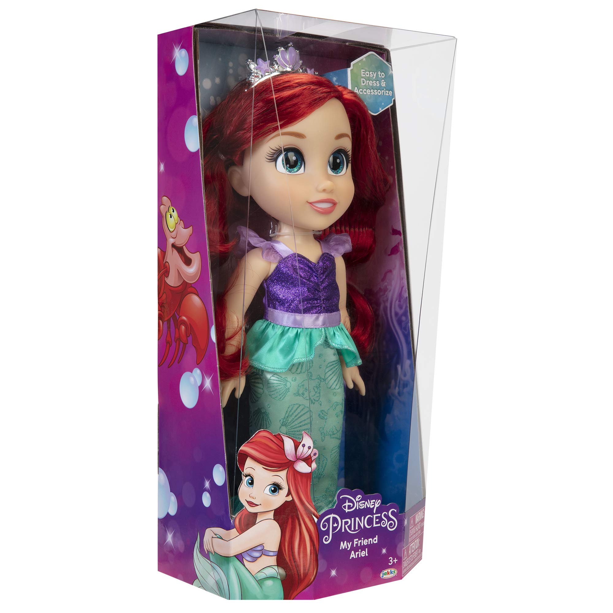 Disney Princess My Friend Ariel Doll 14" Tall Includes Removable Outfit and Tiara - Image 11